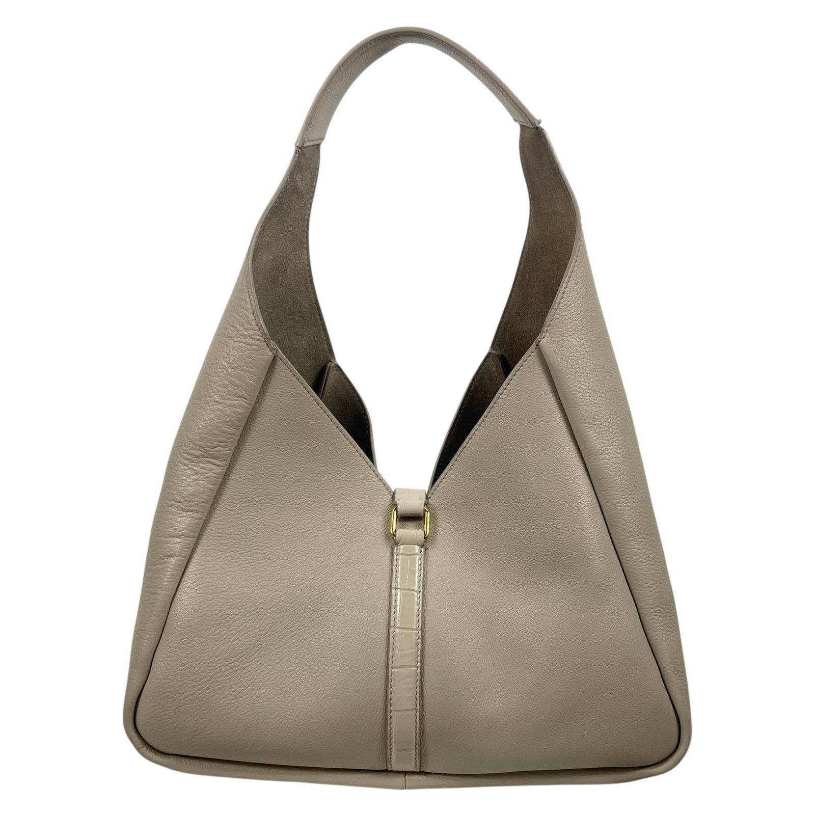 Givenchy Givenchy Mediuum G Padlock Leather Hobo Bag Natural Beige Size ONE SIZE - 7 Thumbnail