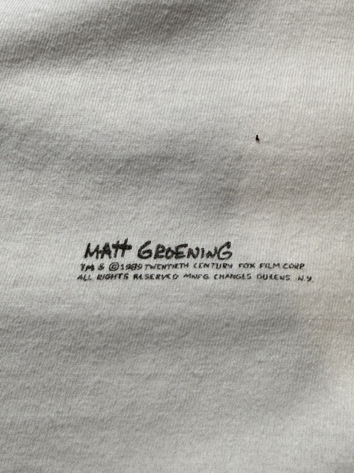 The Simpsons Vintage The Simpsons Matt Groening Bart 90s TShirt Adult USA Size US L / EU 52-54 / 3 - 10 Thumbnail