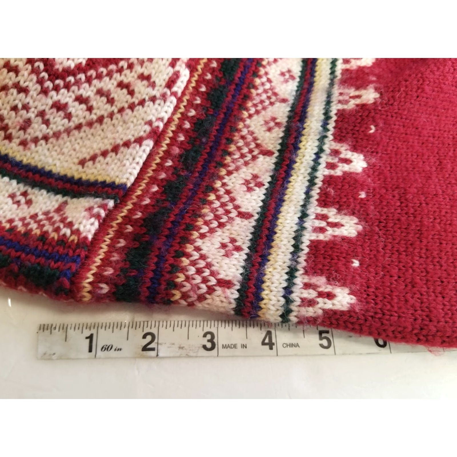 Vintage VINTAGE Appleseed's Sweater 1/4 Zip Red Women S Crew Neck Long Sleeve Fair Isle 90s Pullover Size S / US 4 / IT 40 - 7 Thumbnail