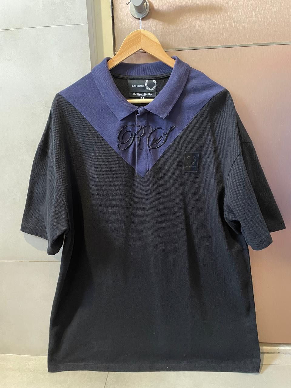 \"19SS RAF SIMONS×FRED PERRY shirts\" Raf Simons Black Fred Perry Edition T-Shirt Raf Simons