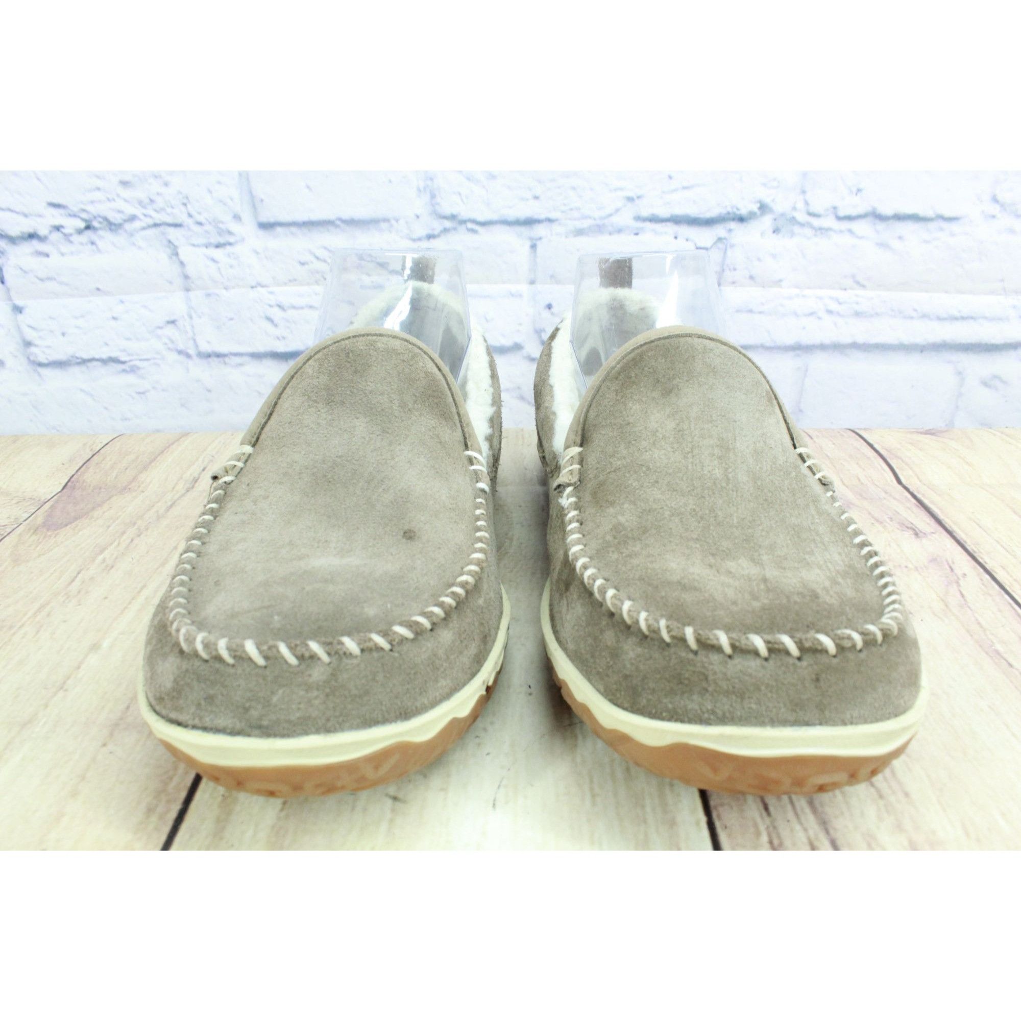 L.L. Bean LL Bean Dark Cement Fleece Lined Mountain Moccasins Size US 8 / IT 38 - 5 Thumbnail