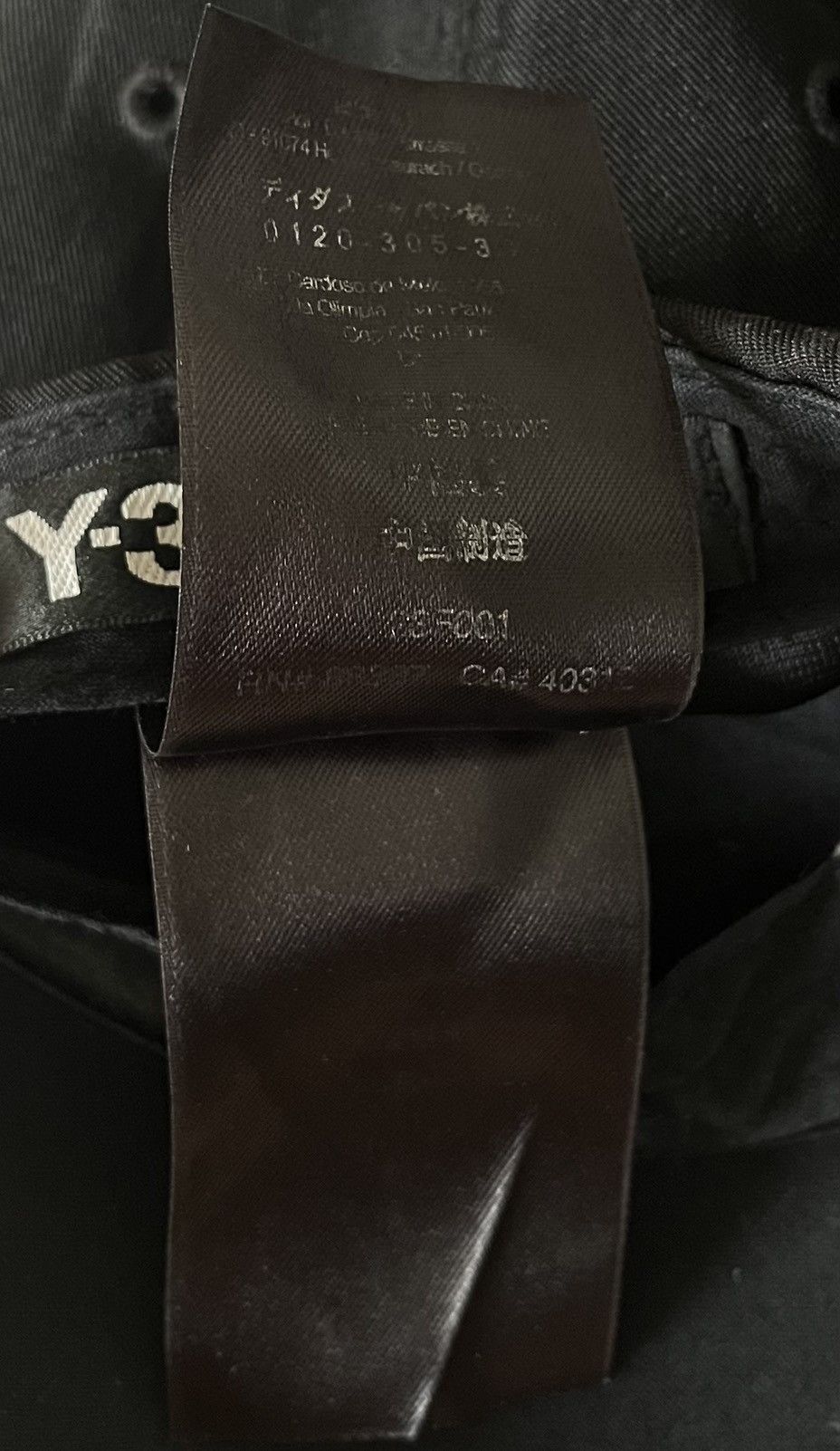 Yohji Yamamoto Yohji yamamoto y-3 logo baseball cap Size ONE SIZE - 5 Thumbnail
