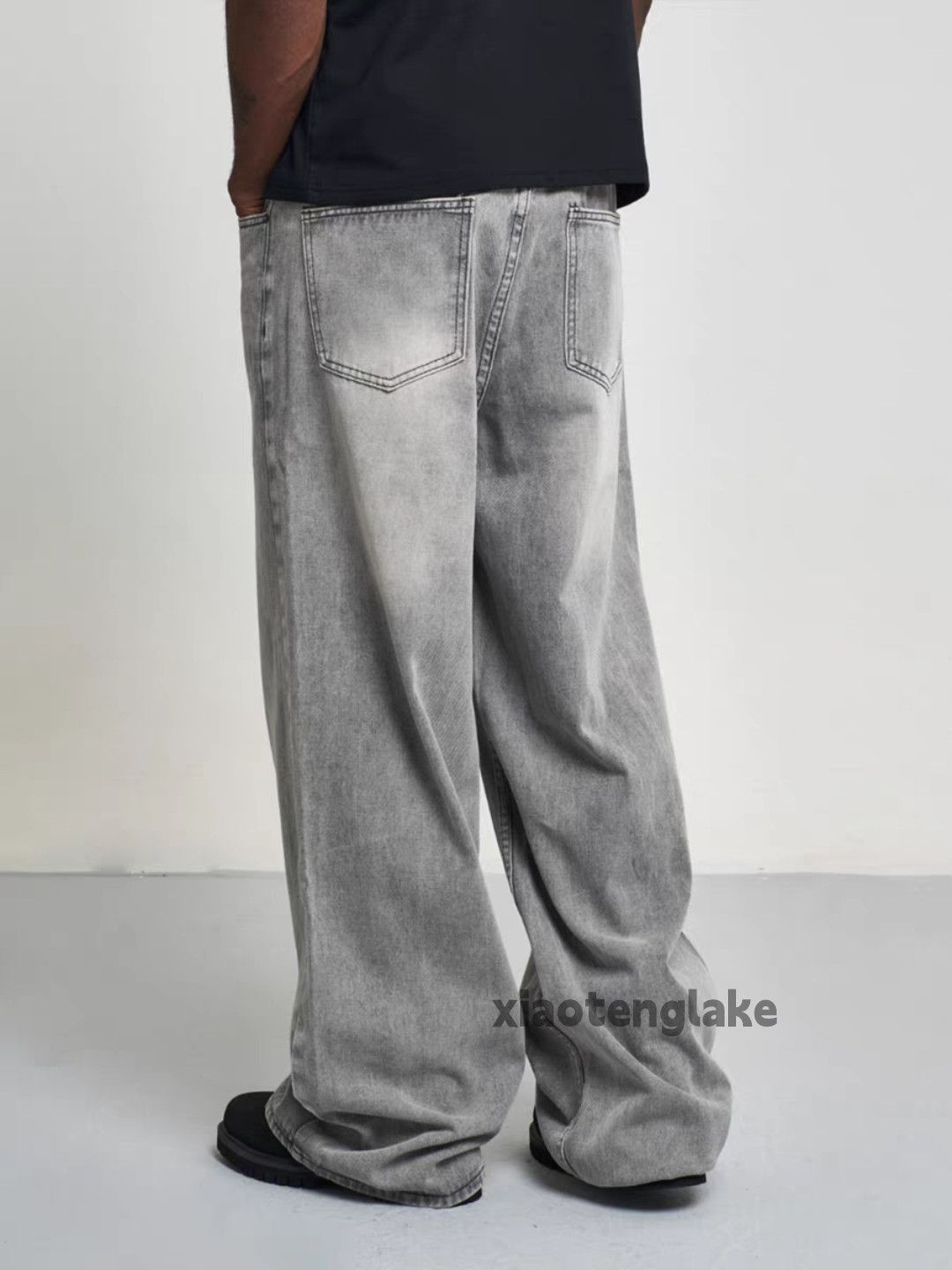 Jean × Vintage washed faded cleanfit yuppie loose baggy jeans Size US 30 / EU 46 - 5 Thumbnail