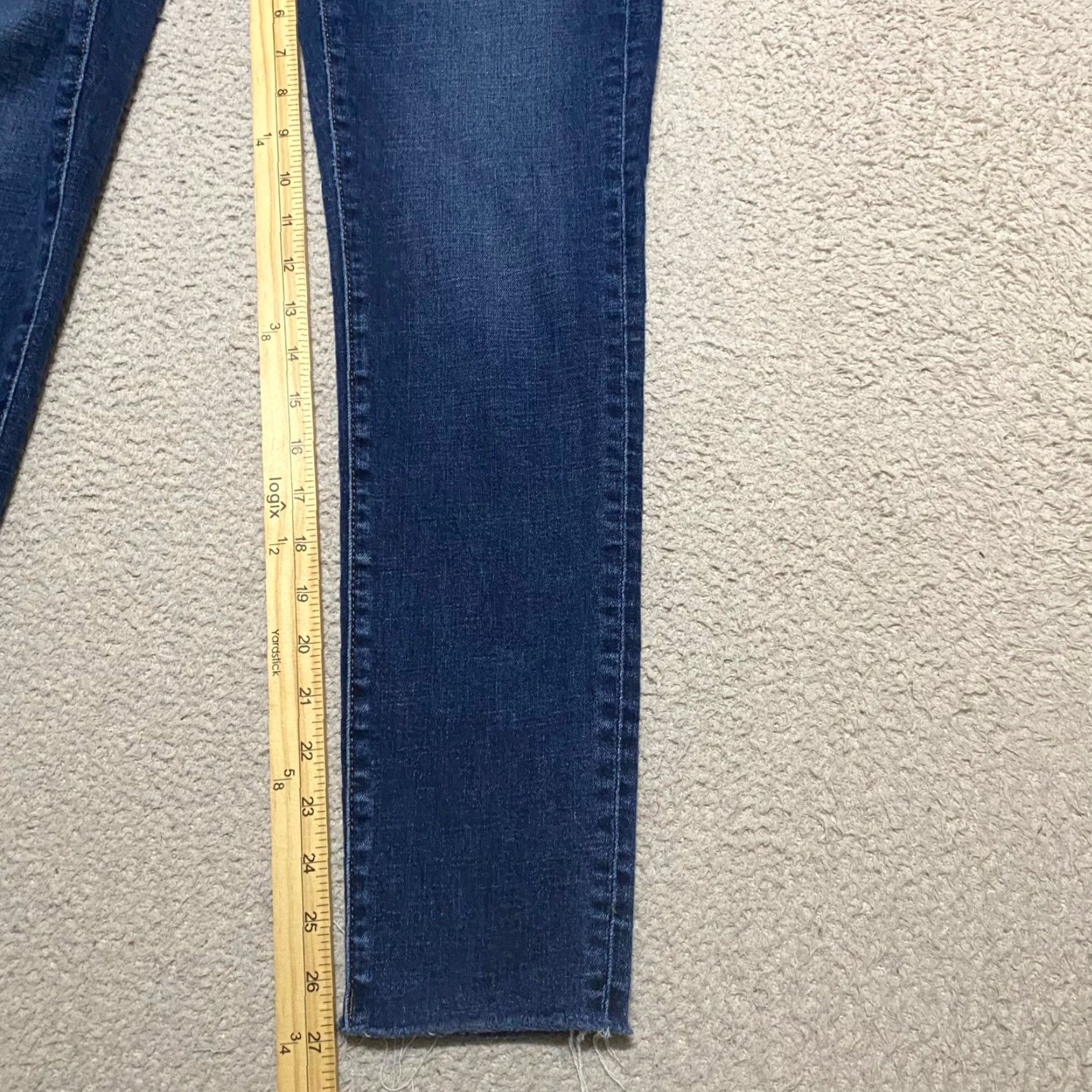 J.Crew J.CREW Jeans Blue Denim Dark Wash High Rise Skinny 28 Adult Womens Size 28 Denim Stretch Regular Size 28" / US 6 / IT 42 - 6 Thumbnail