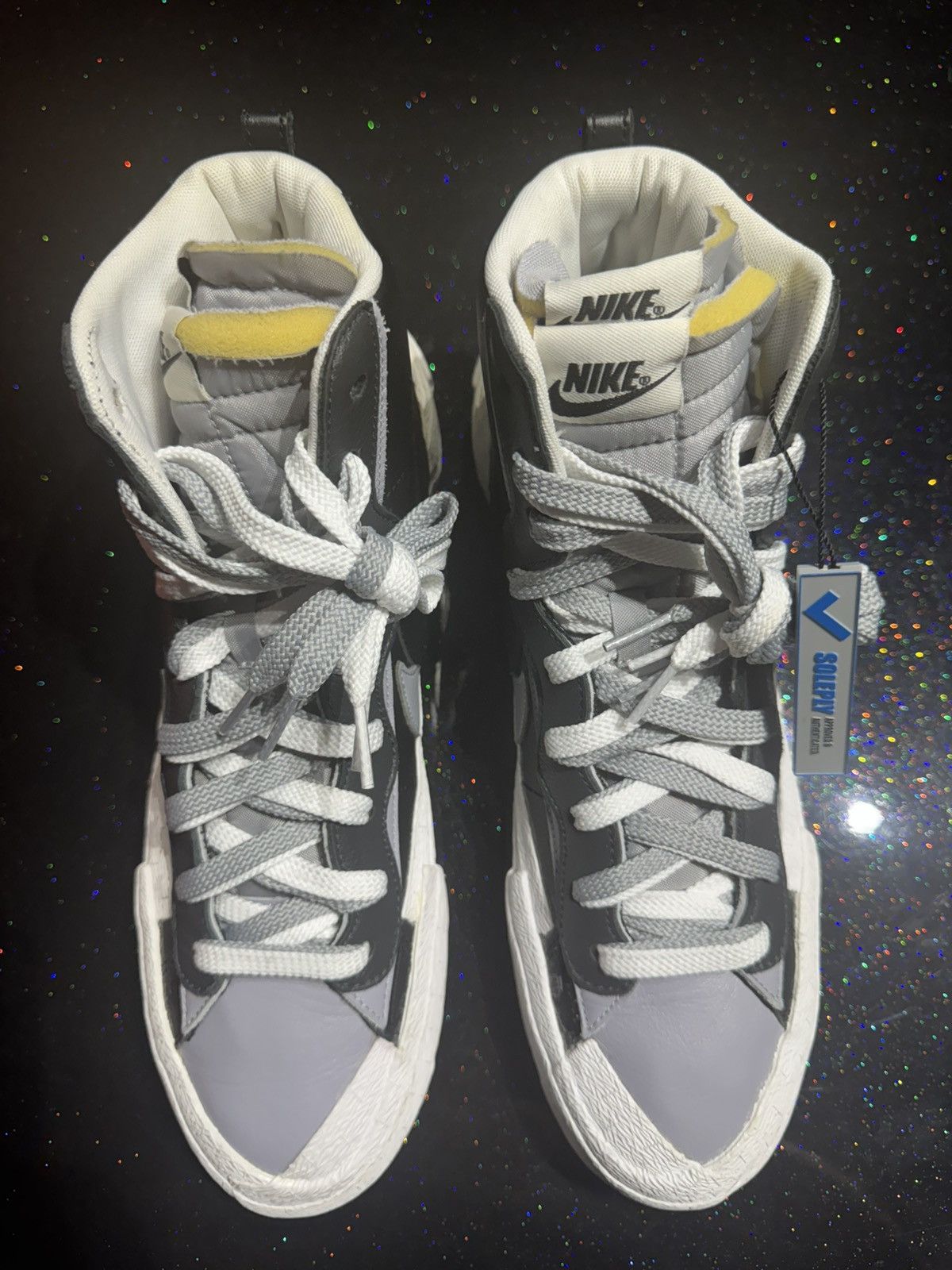 Nike × Sacai sacai x Nike Blazer Mid ‘Black Grey’ - Size 11.5 Size US 11.5 / EU 44-45 - 3 Thumbnail