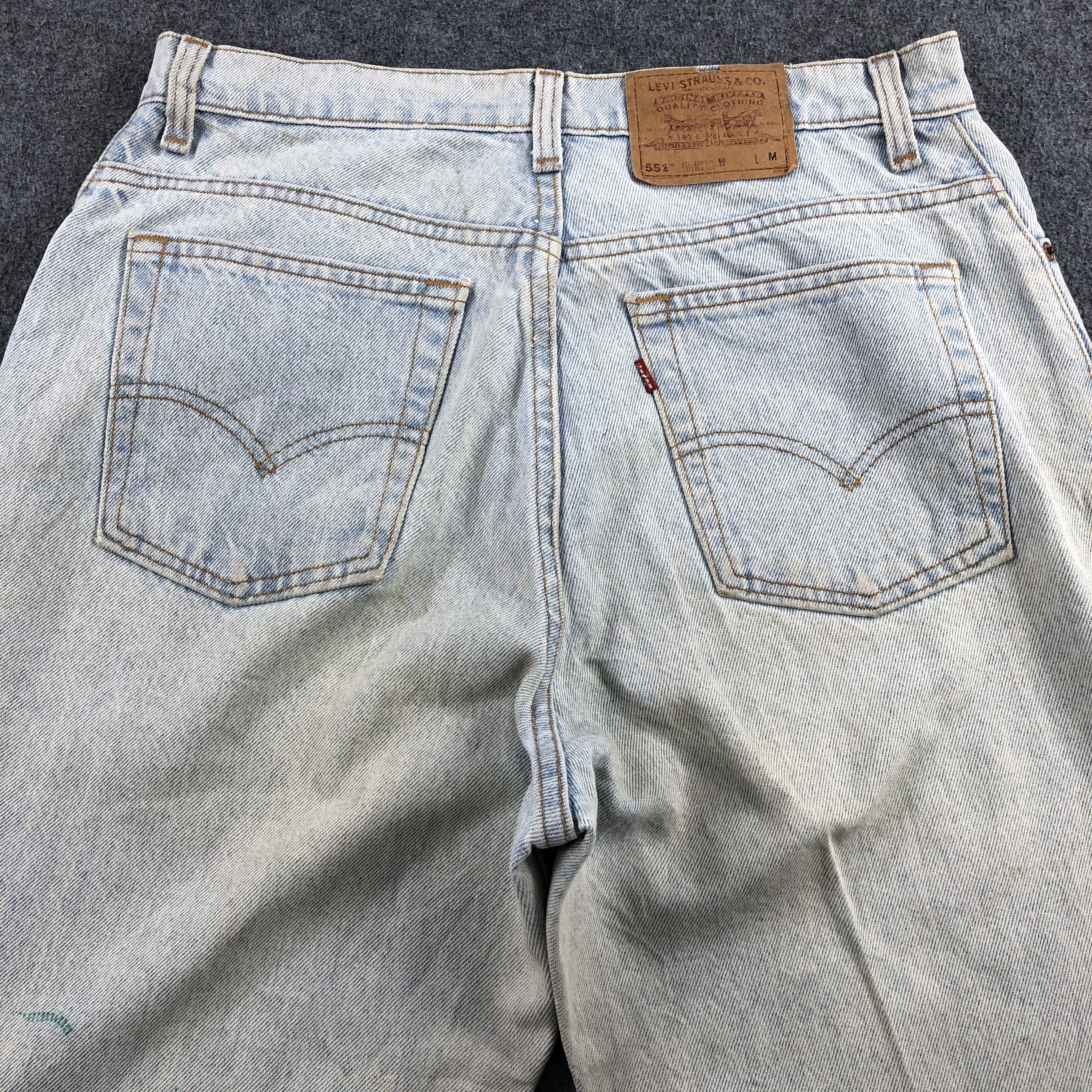 Levi's Vintage 90s Light Wash Levis 551 Jeans-J1581 Size US 33 - 4 Thumbnail