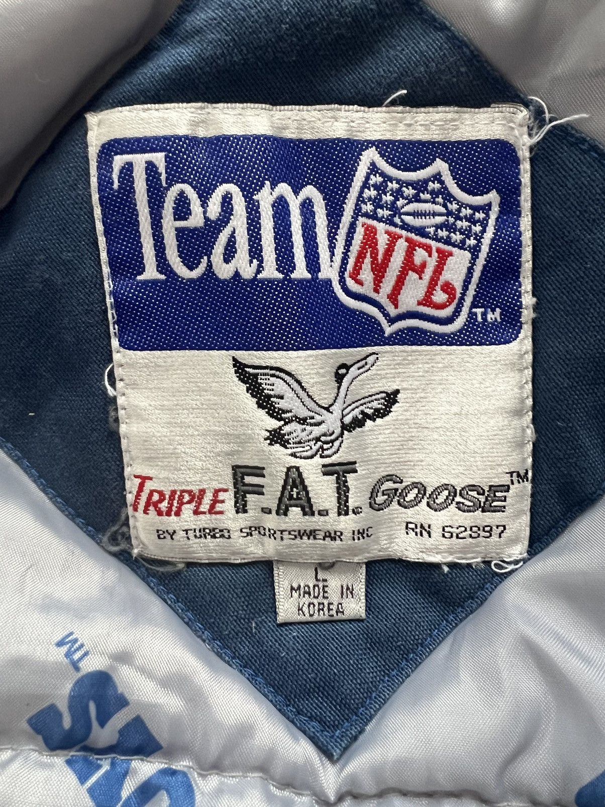 NFL × Sports Specialties Vintage NFL Dallas Cowboys Triple FAT Goose Down Jacket Size US L / EU 52-54 / 3 - 7 Thumbnail