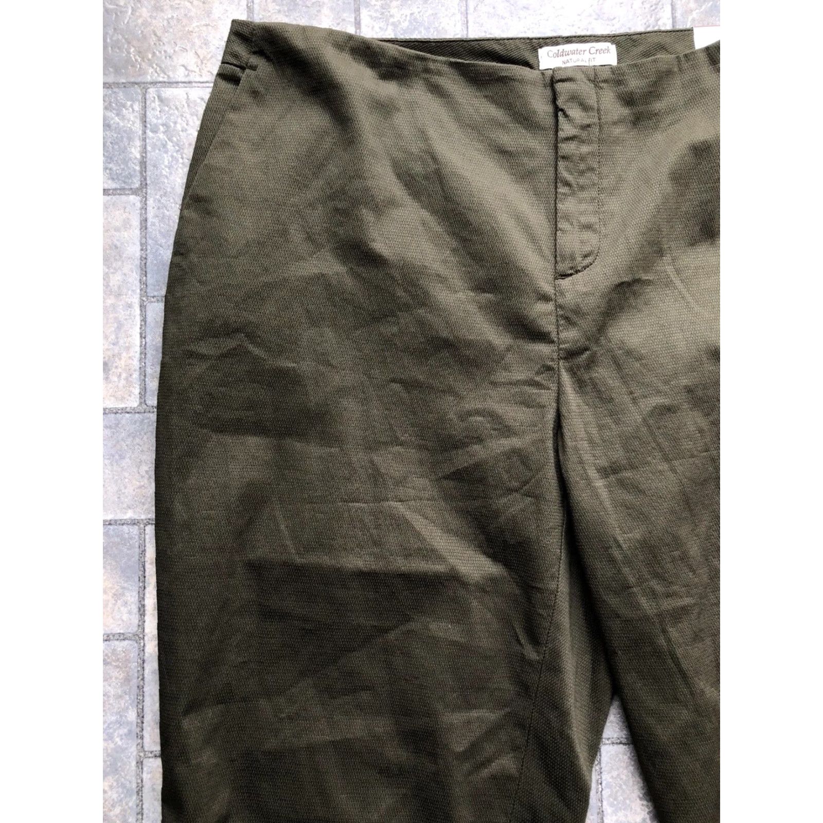 Coldwater Creek Coldwater Creek Pants Women's 16 Green Cropped Pique Natural Fit NWT Casual Business Formal Travel Size 38" / US 16 / IT 52 - 7 Thumbnail