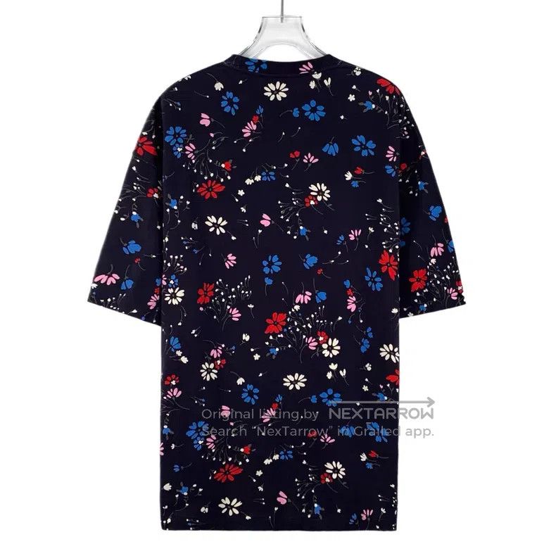 Balenciaga Balenciaga Mixed color floral print cotton round neck shor Size US XS / EU 42 / 0 - 2 Thumbnail