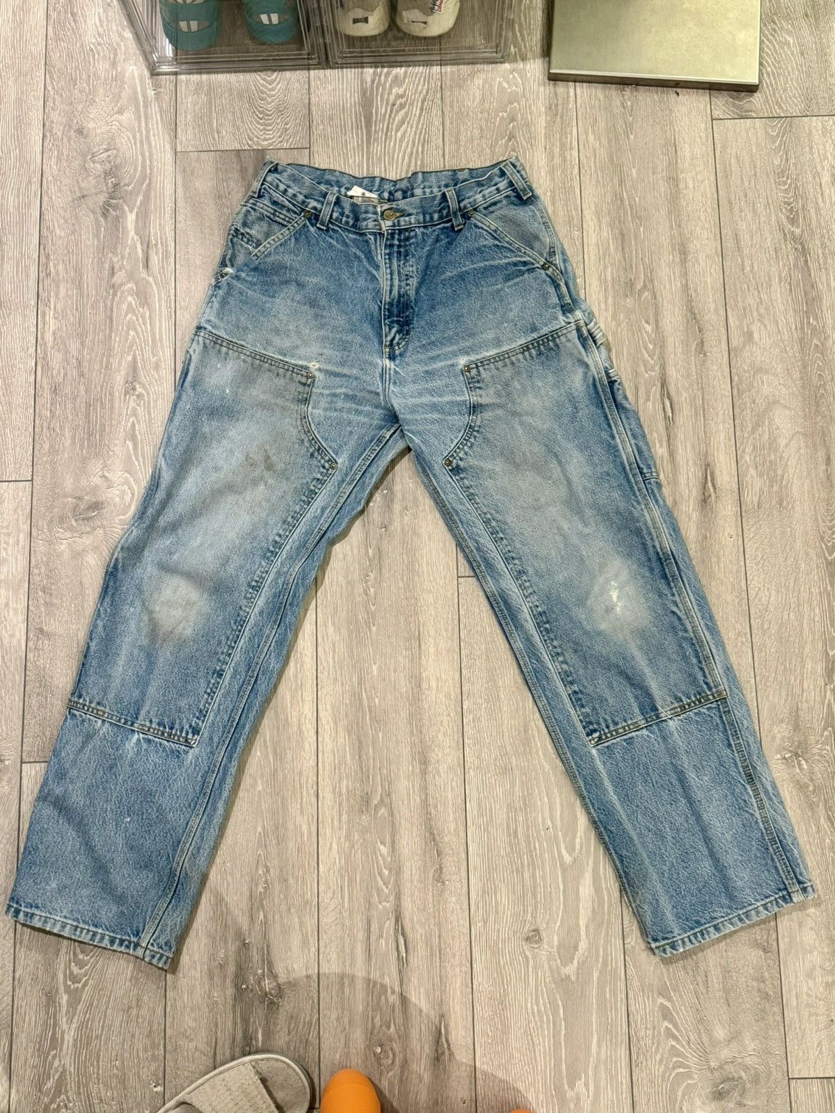 Carhartt × Vintage Carhartt Double Knee Denim Pants Size US 34 / EU 50 - 5 Thumbnail
