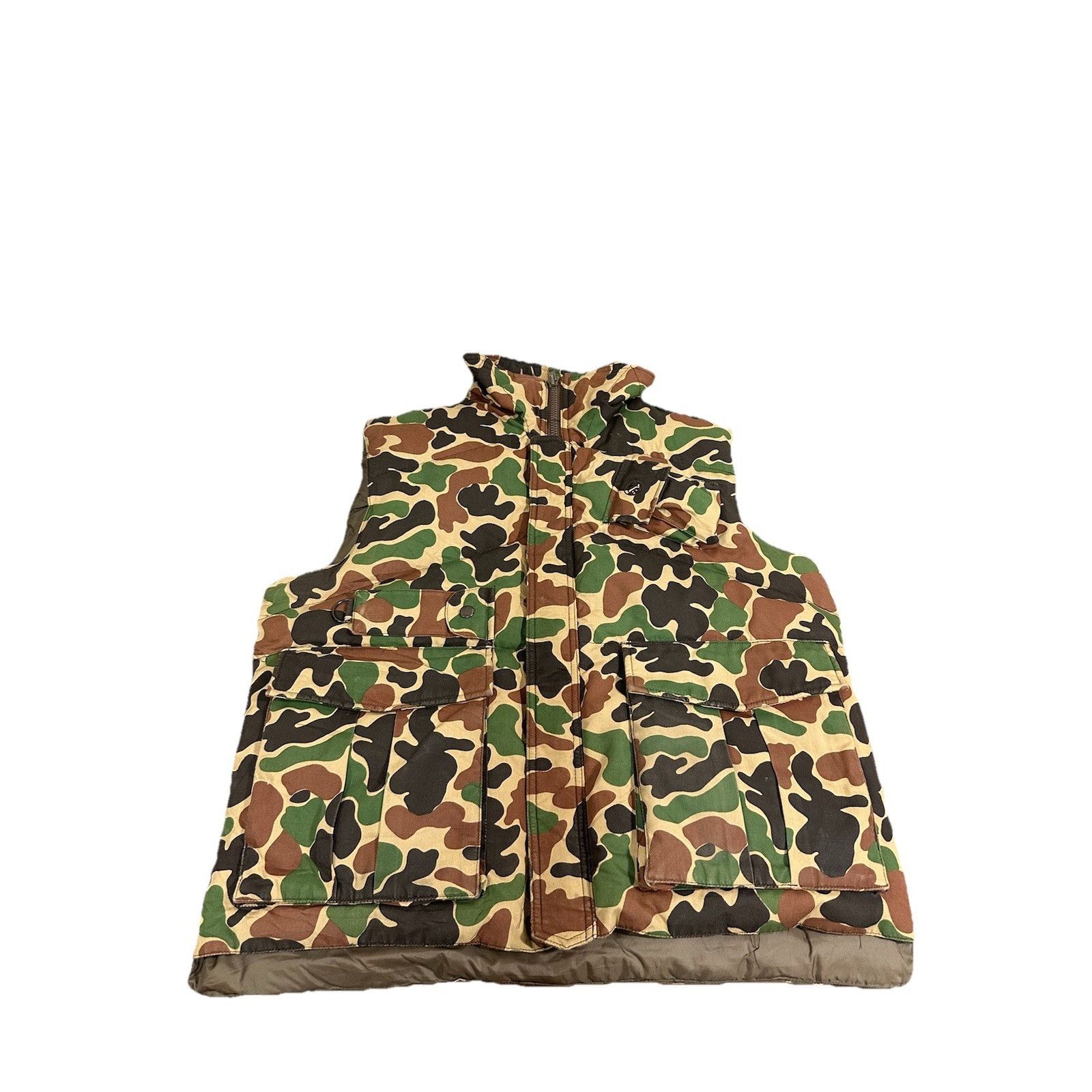 Vintage Vintage Duck Camo Vest Jacket Hunting Military Army Wilderne Size US L / EU 52-54 / 3 - 1 Thumbnail