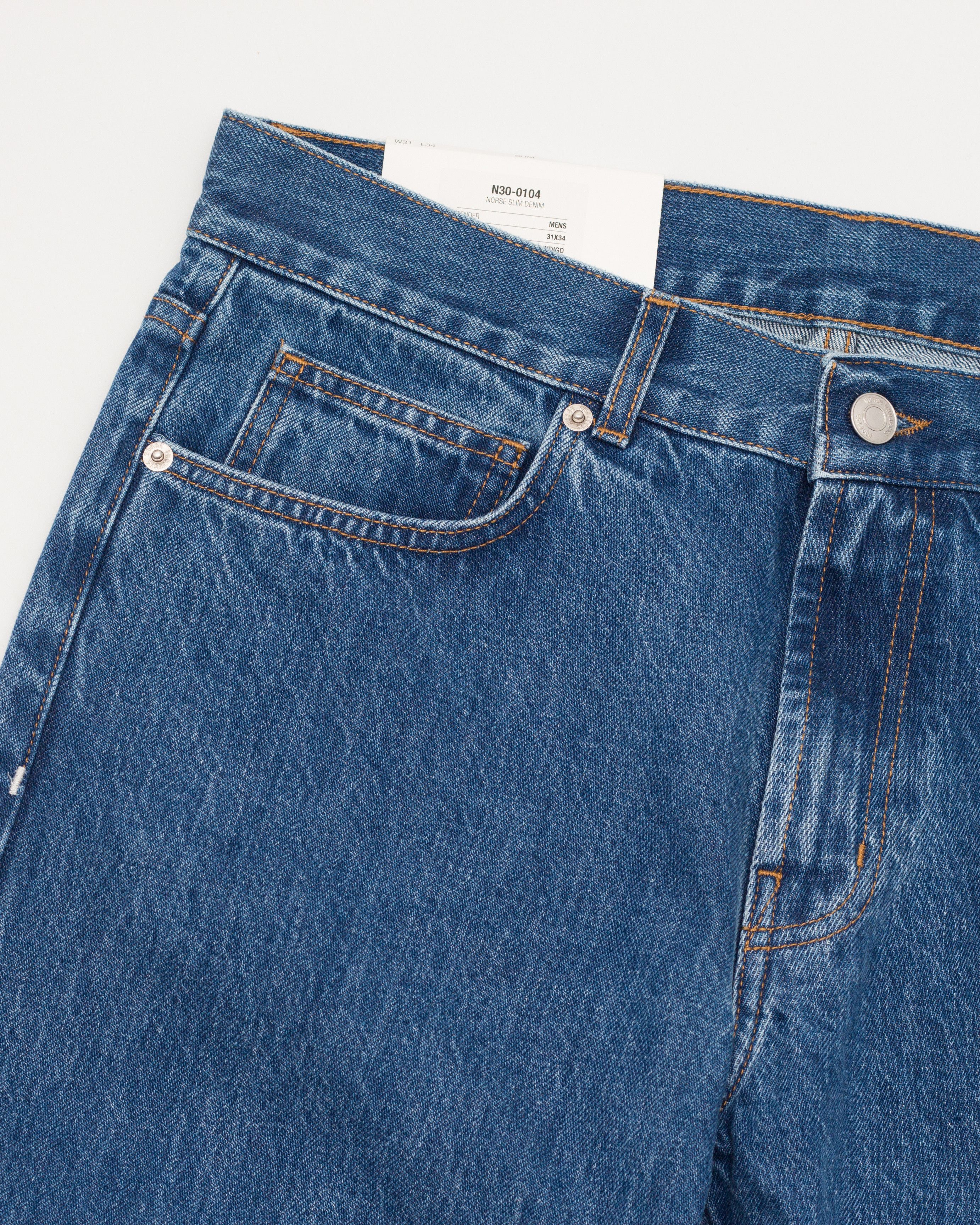 Norse Projects Vintage Indigo Slim Denim Jeans SS22 Size US 31 - 8 Thumbnail