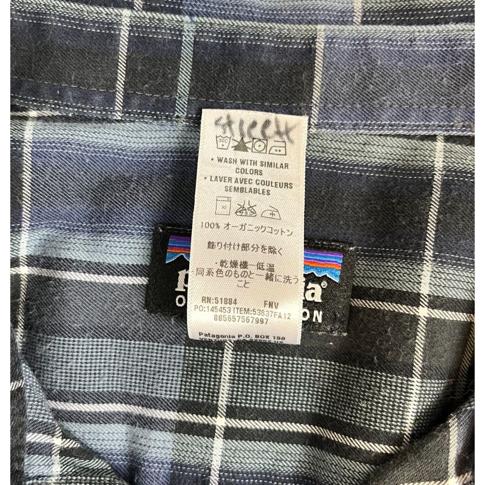 Patagonia VINTAGE Patagonia Shirt Men's Button-Up Pima Cotton Plaid 53837 Sz S Blue Size US S / EU 44-46 / 1 - 7 Thumbnail