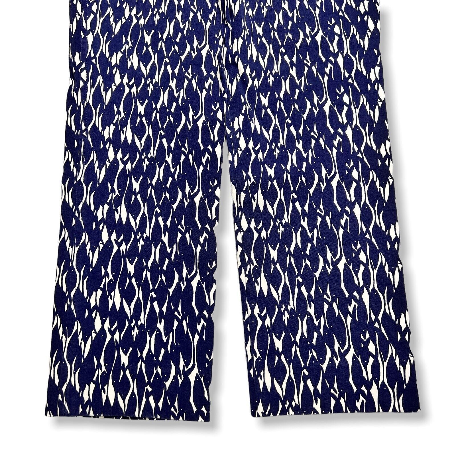 Lilly Pulitzer Lilly Pulitzer Go Fish Print Crop Pants Navy Size 6 Size 31" - 10 Thumbnail