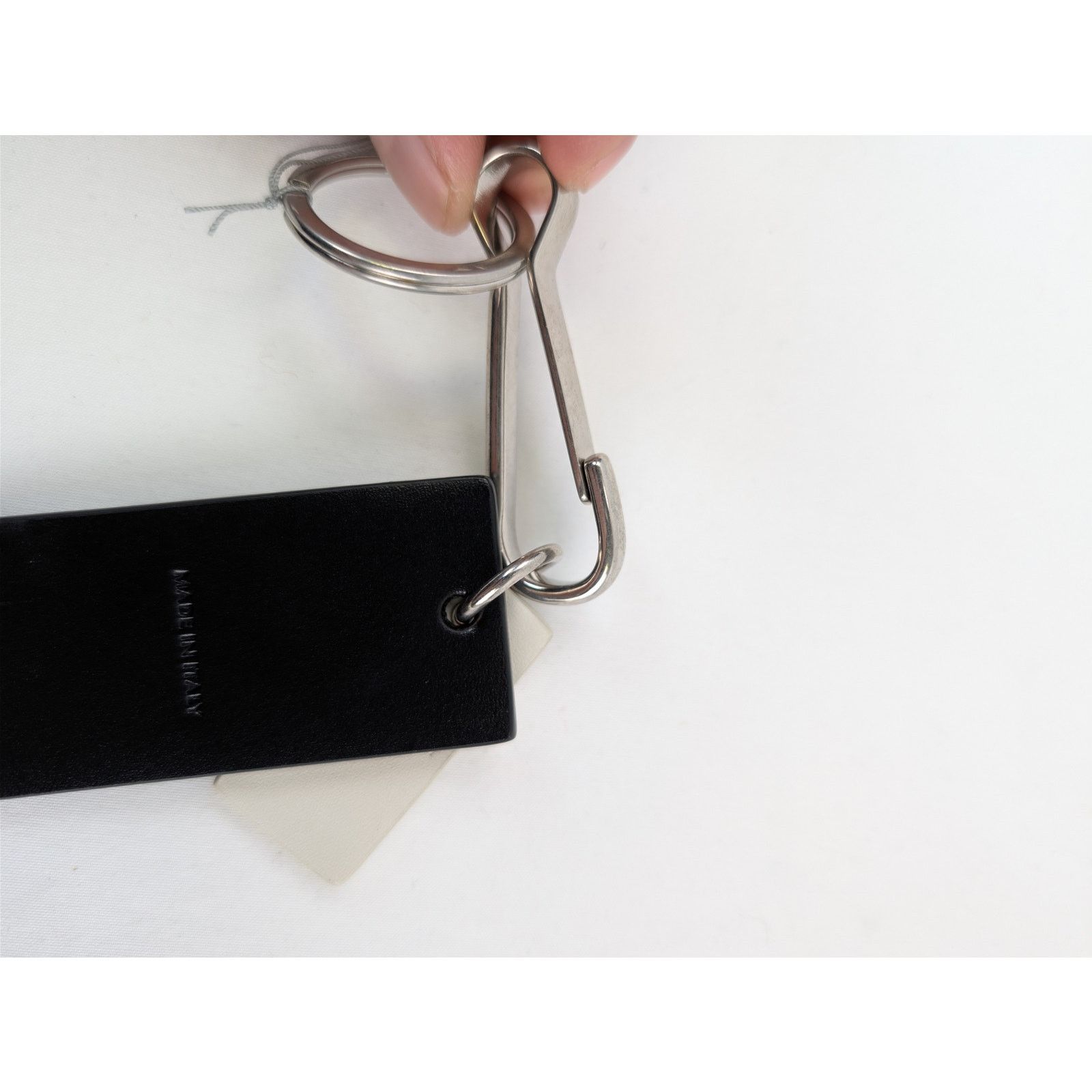 Celine o1rshd1 Size: OS / Paris Tag Keyring in Black / White Size ONE SIZE - 6 Thumbnail