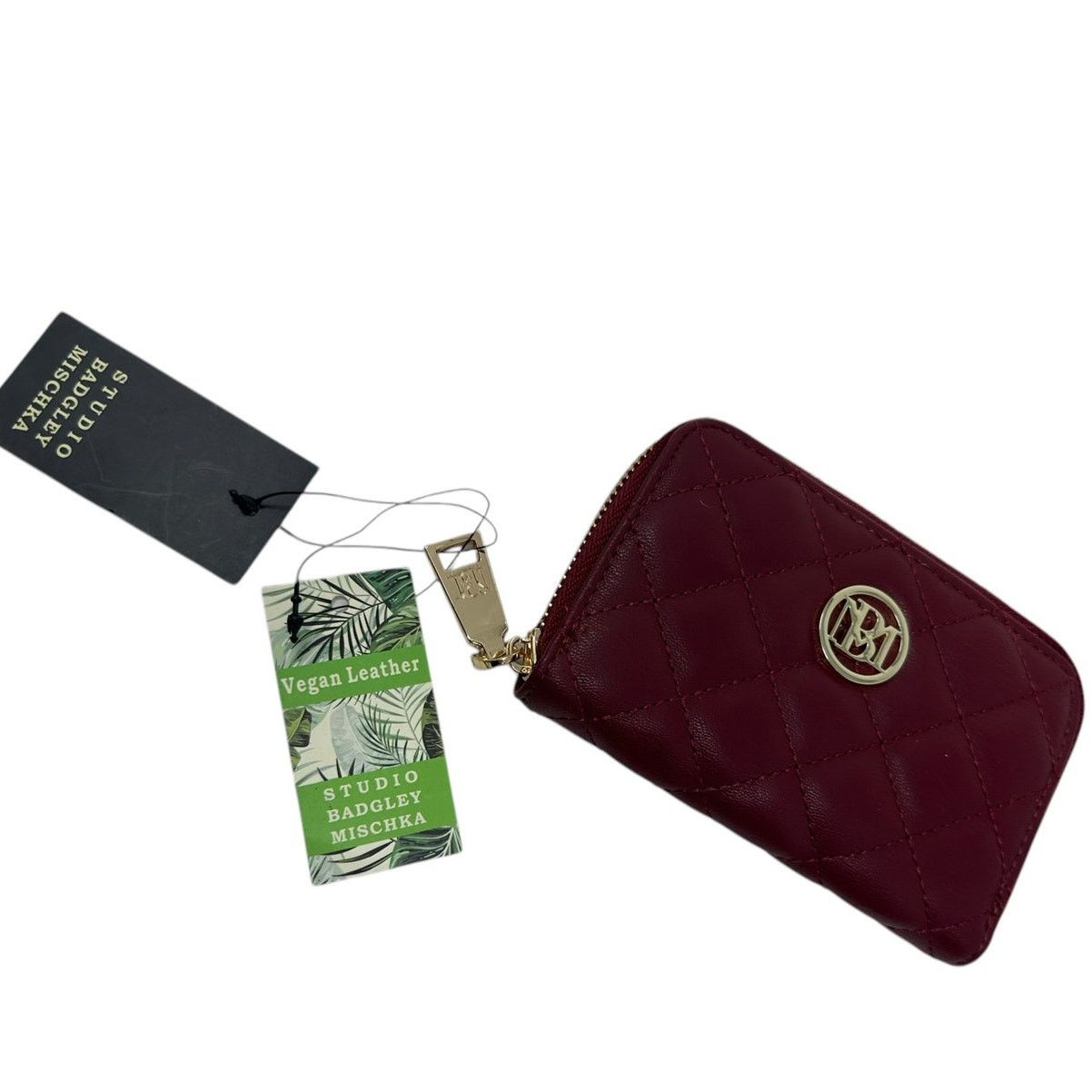 Badgley Mischka Badgley Mischka burgundy small diamond coin purse wallet Size ONE SIZE - 5 Thumbnail