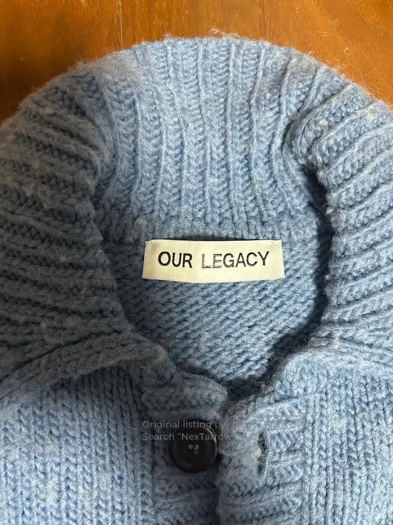 Our Legacy Extra Large Cardigan Aquamarine