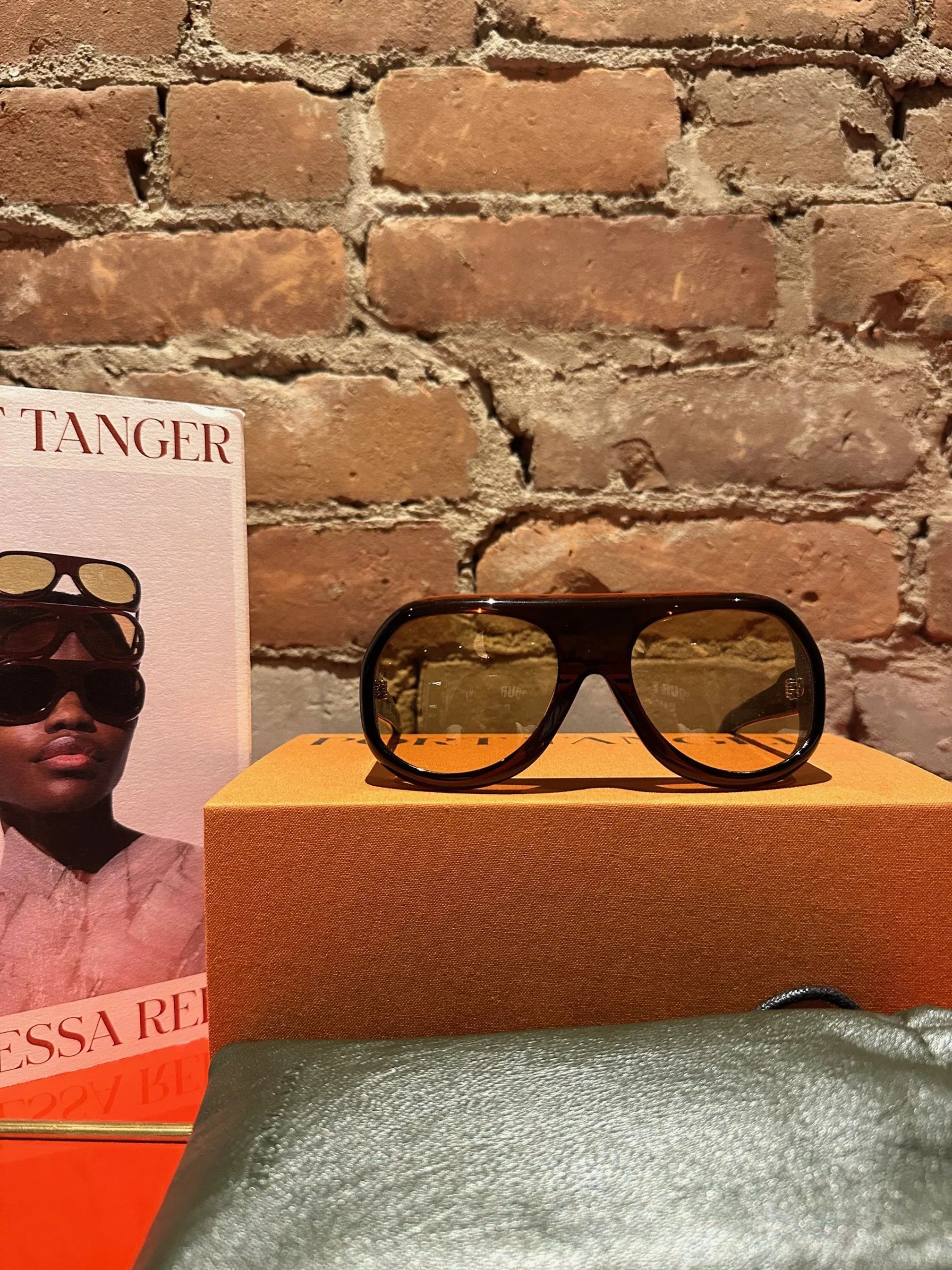Port Tanger Port Tanger x Vanessa Reid “Kuky” Sunglasses — Bunaa Amber Size ONE SIZE - 1 Thumbnail