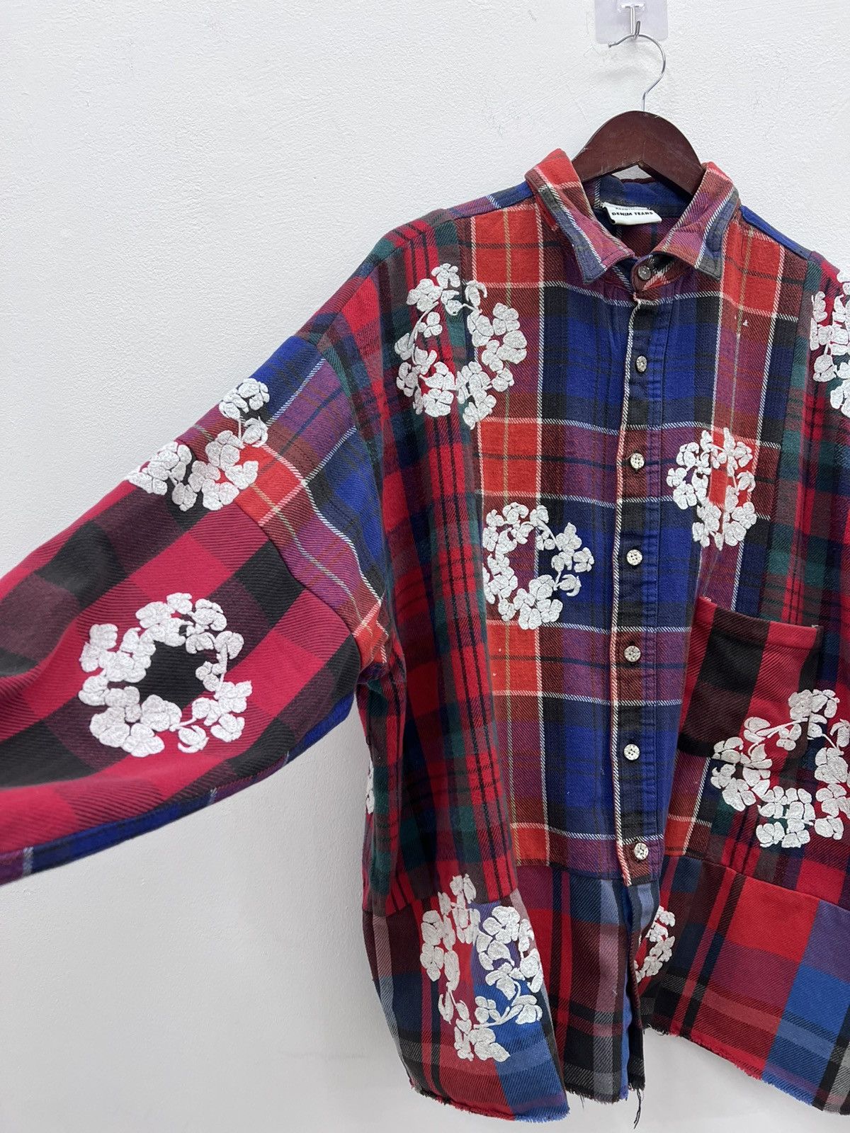 DENIM TEARS × READYMADE READYMADE x Denim Tears Wreath Check Shirt Size US S / EU 44-46 / 1 - 3 Thumbnail