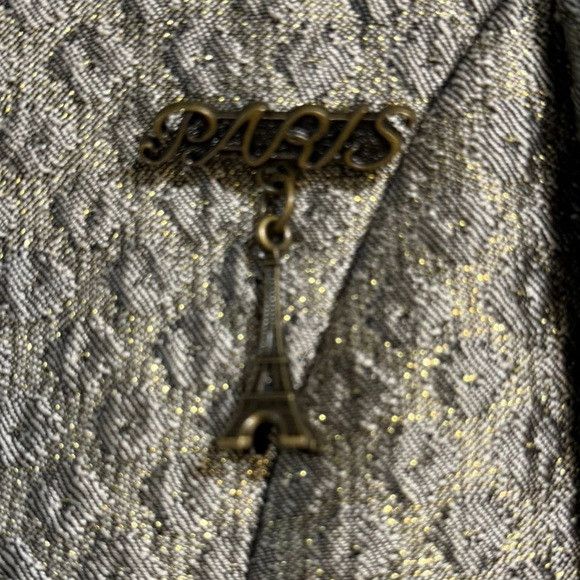 Scotch & Soda Maison Scotch Star de la Saison Metallic Jacquard Blazer XS Size XS / US 0-2 / IT 36-38 - 4 Thumbnail