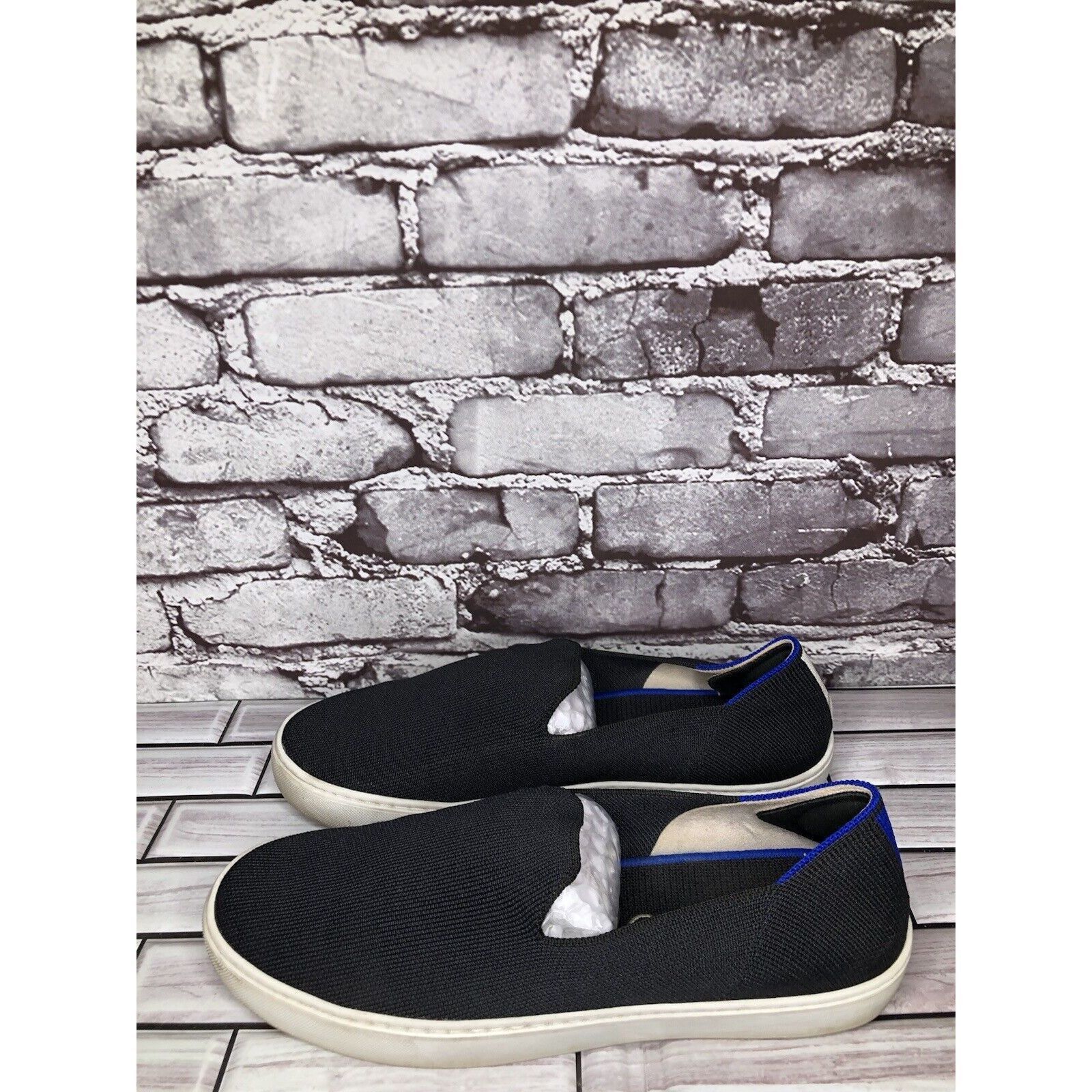 Other Rothy’s Black Knit Fabric The Original Slip On Sneaker Shoes Size US 11 / IT 41 - 6 Thumbnail