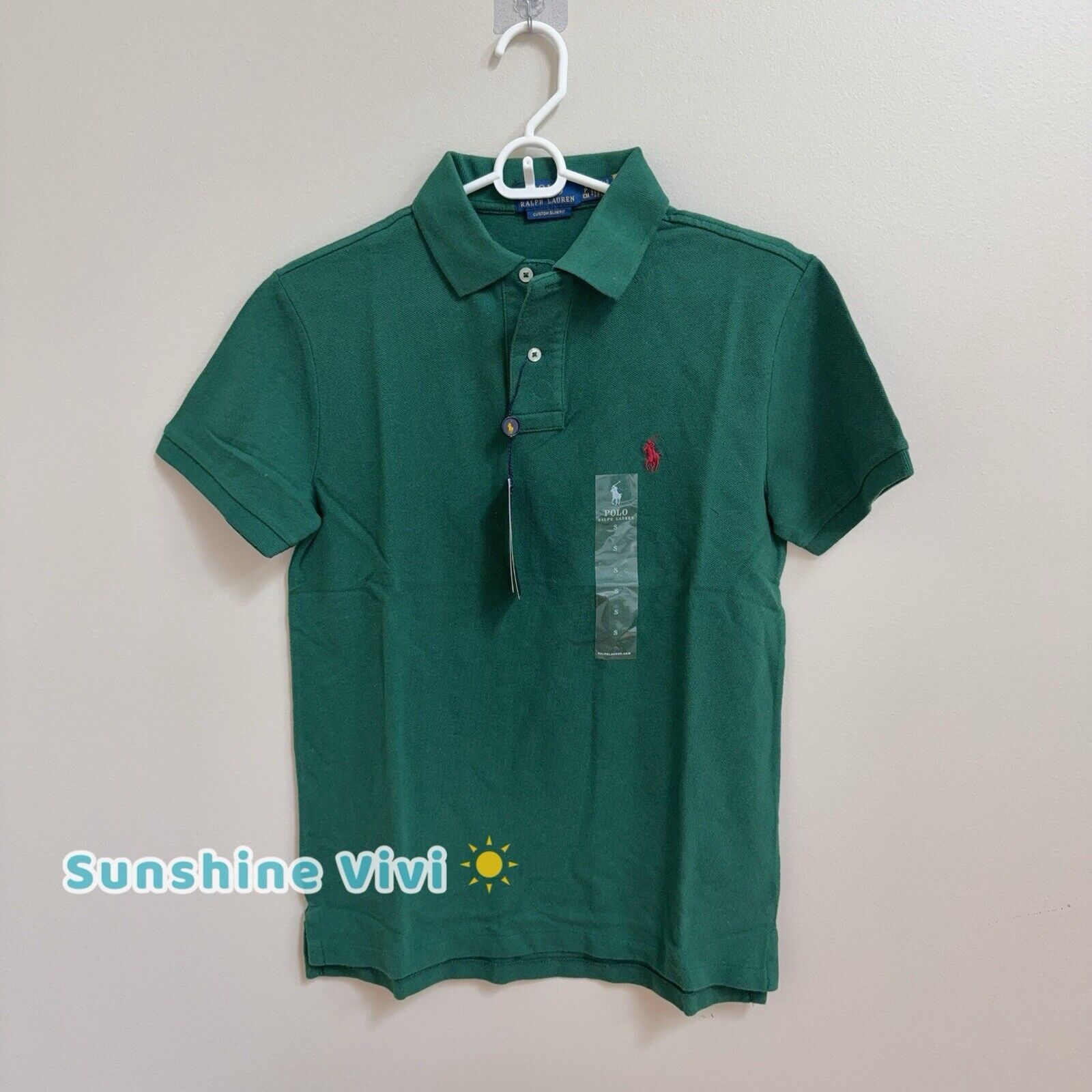 Polo Ralph Lauren NWT Polo Ralph Lauren Mesh Polo Custom Slim Fit Green Small Size US S / EU 44-46 / 1 - 1 Thumbnail