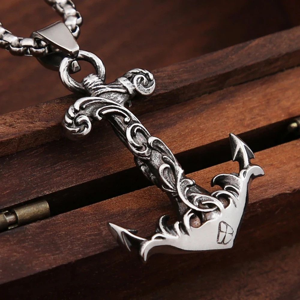 Vintage Nordic Anchor Necklace Size ONE SIZE - 4 Thumbnail