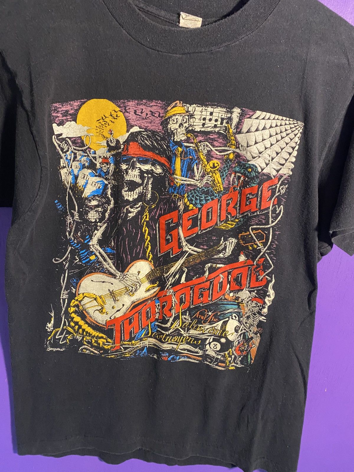 Band Tees Vintage 80s George Thorogood band tee Size US M / EU 48-50 / 2 - 3 Thumbnail