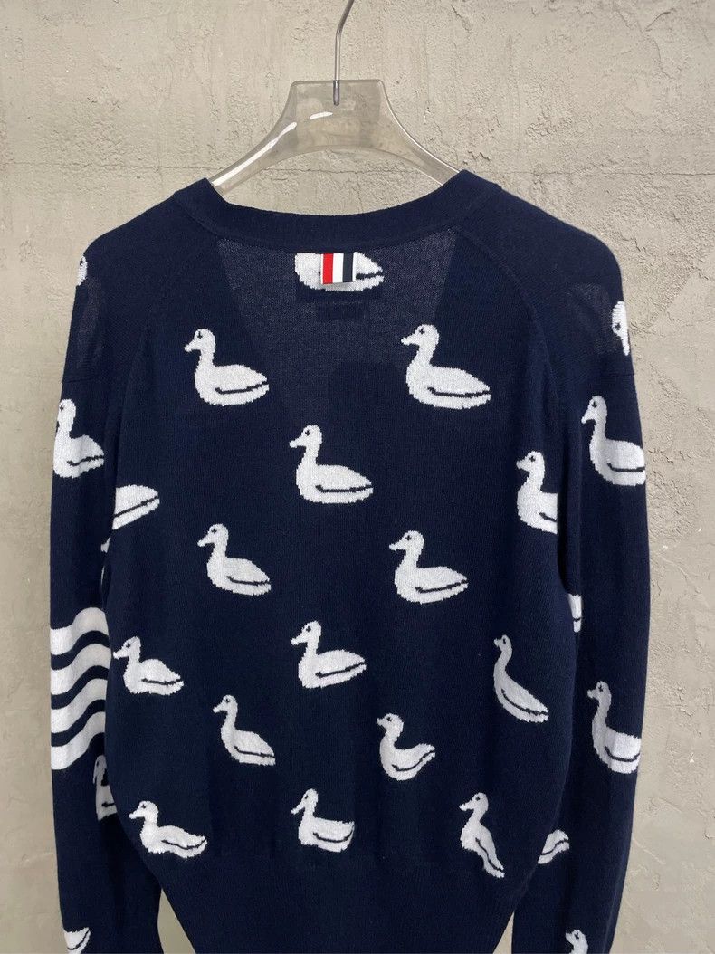 Thom Browne Thom browne Size 3 Dark blue duck show four-striped cashme Size L / US 10 / IT 46 - 4 Thumbnail