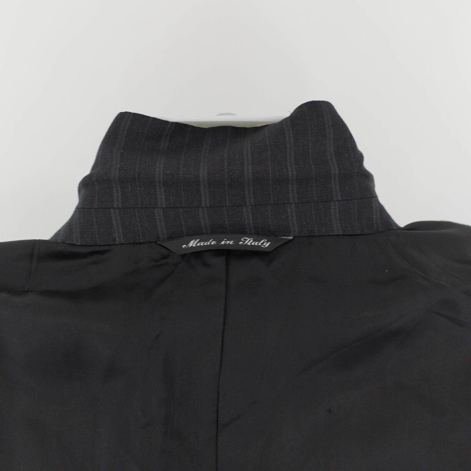 Canali DAMAGED Canali Pure Wool Gray Striped Suit Jacket 2 Button 4 Size 42R - 15 Thumbnail