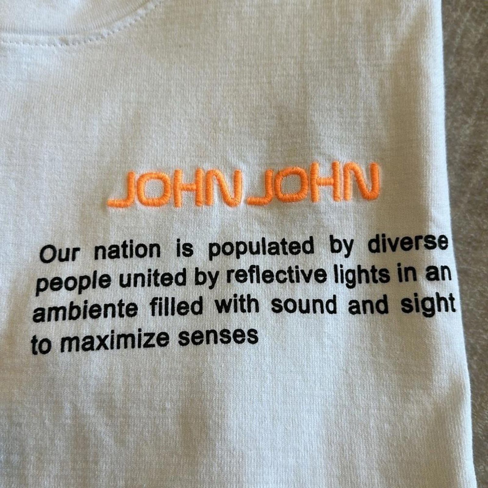 Designer JOHN JOHN Box Fit Graphic Tee - Stylish Casual Wear Size US L / EU 52-54 / 3 - 2 Thumbnail