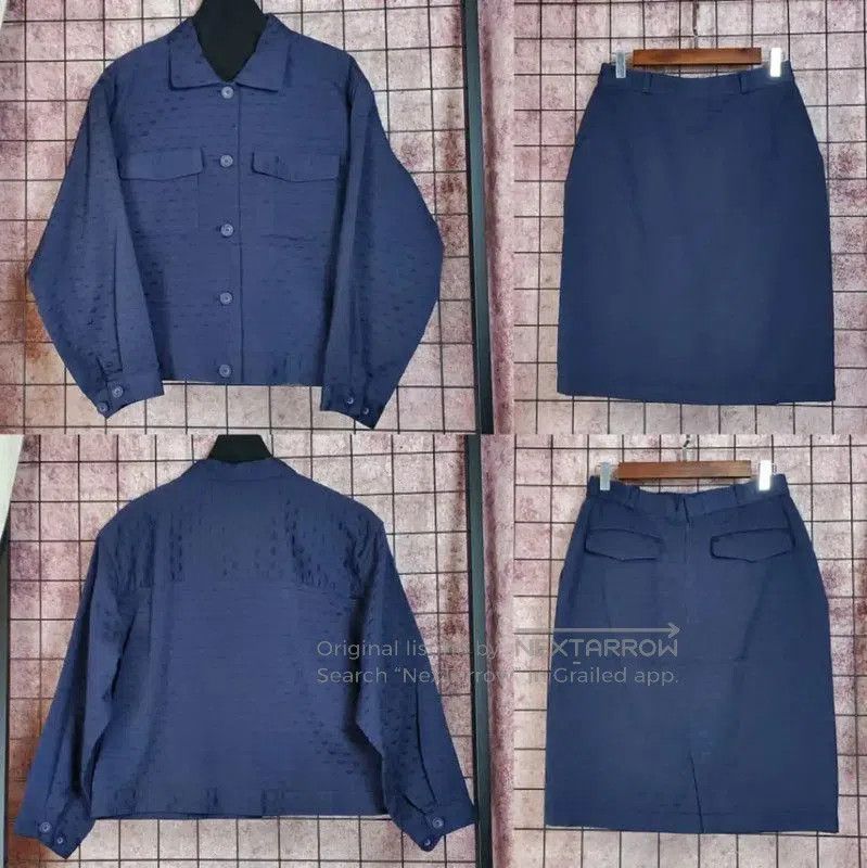 Dior Dior Navy Cotton Blend Cardigan for Women . Size L / US 10 / IT 46 - 2 Thumbnail