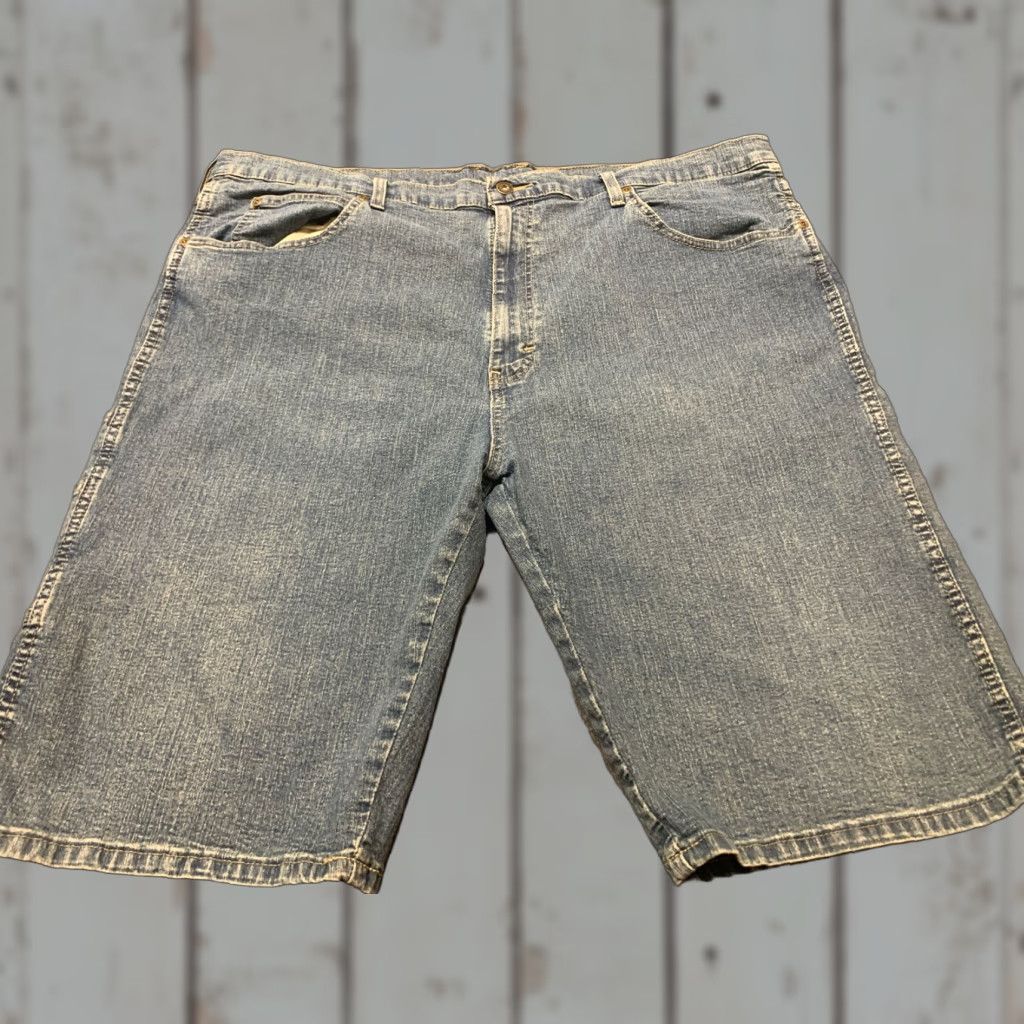 Dickies VINTAGE Dickies Men’s Cargo Denim Shorts Sz 44 Relaxed Fit Utility Workwear Blue 11-Inch Inseam Spring Summer Men Size US 44 / EU 60 - 1 Thumbnail
