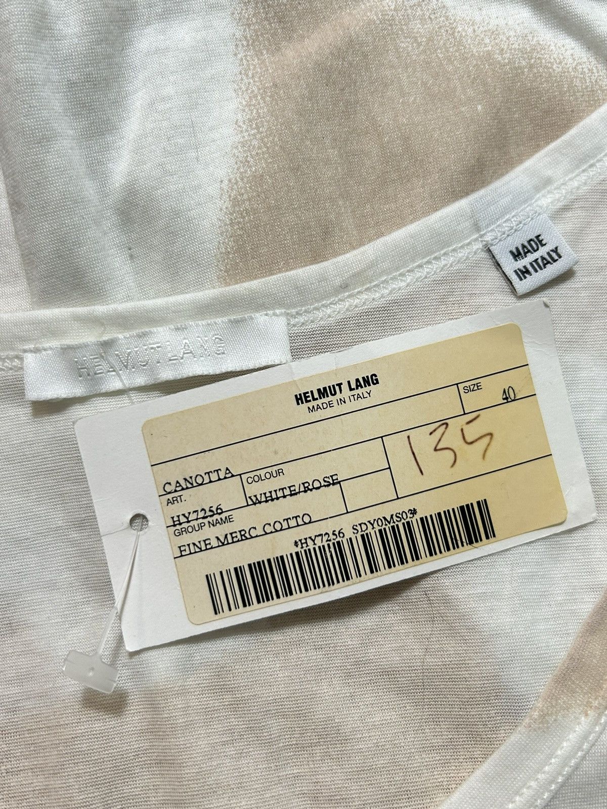 Helmut Lang SS05 Spray Paint Logo Tank Top Size US S / EU 44-46 / 1 - 5 Thumbnail