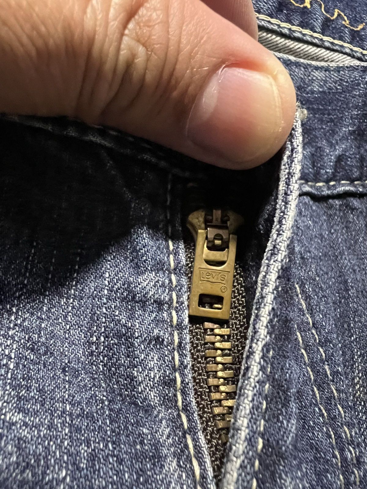 Levi's 💥Baggy💥Vintage Levis 203 Carpenter Washed Distressed Jeans Size US 35 - 15 Thumbnail