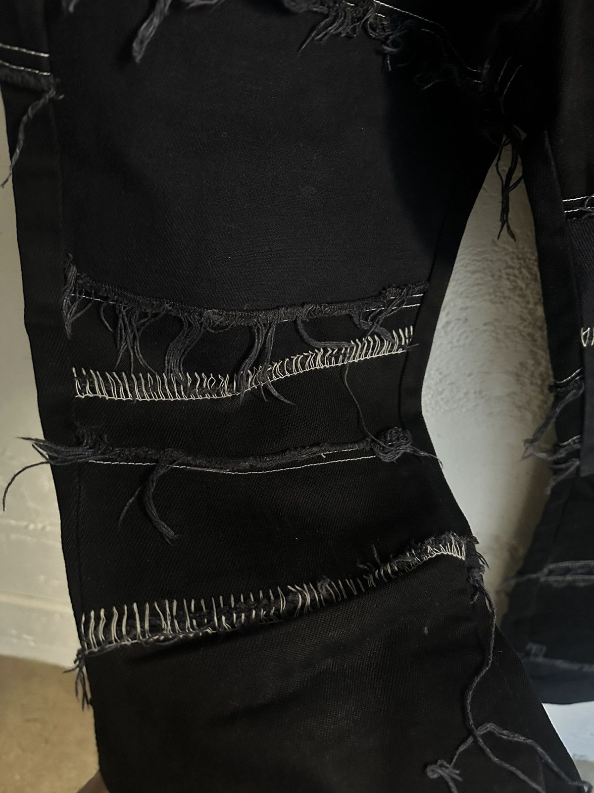 Undercover Ant/Anti Black Scrap Denim Bootcut Contrast Stitch Size US 28 / EU 44 - 6 Thumbnail