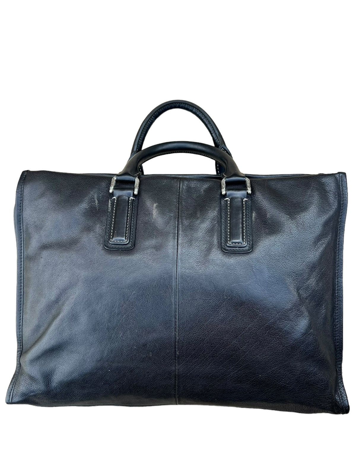 Other Vintage Tsuchiya Kaban Black Leather Briefcase Bag Size ONE SIZE - 5 Thumbnail