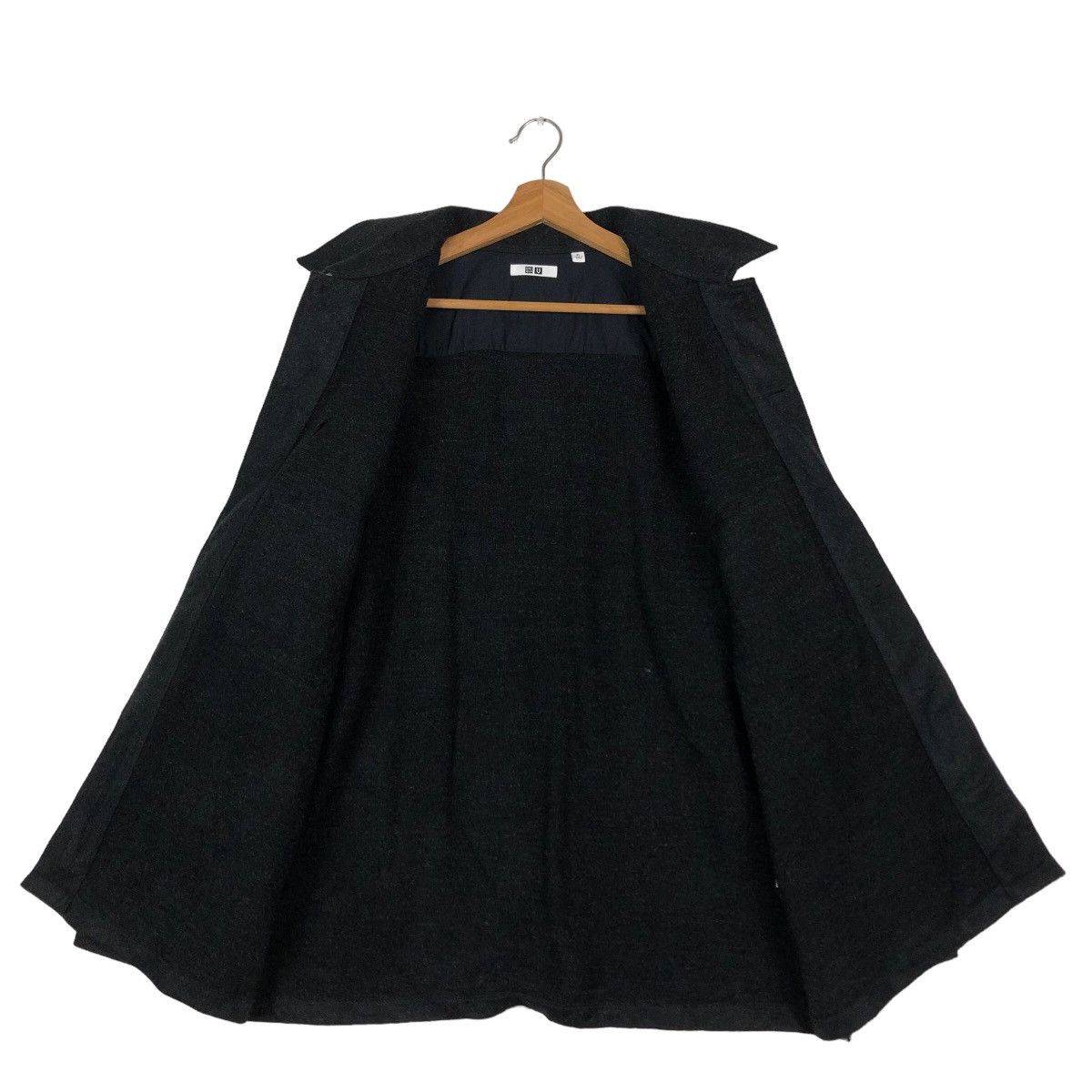 Japanese Brand 🔥Vintage Rich Black Wool Jacket Uniqlo Japan Issey Miyake Size US XL / EU 56 / 4 - 13 Thumbnail