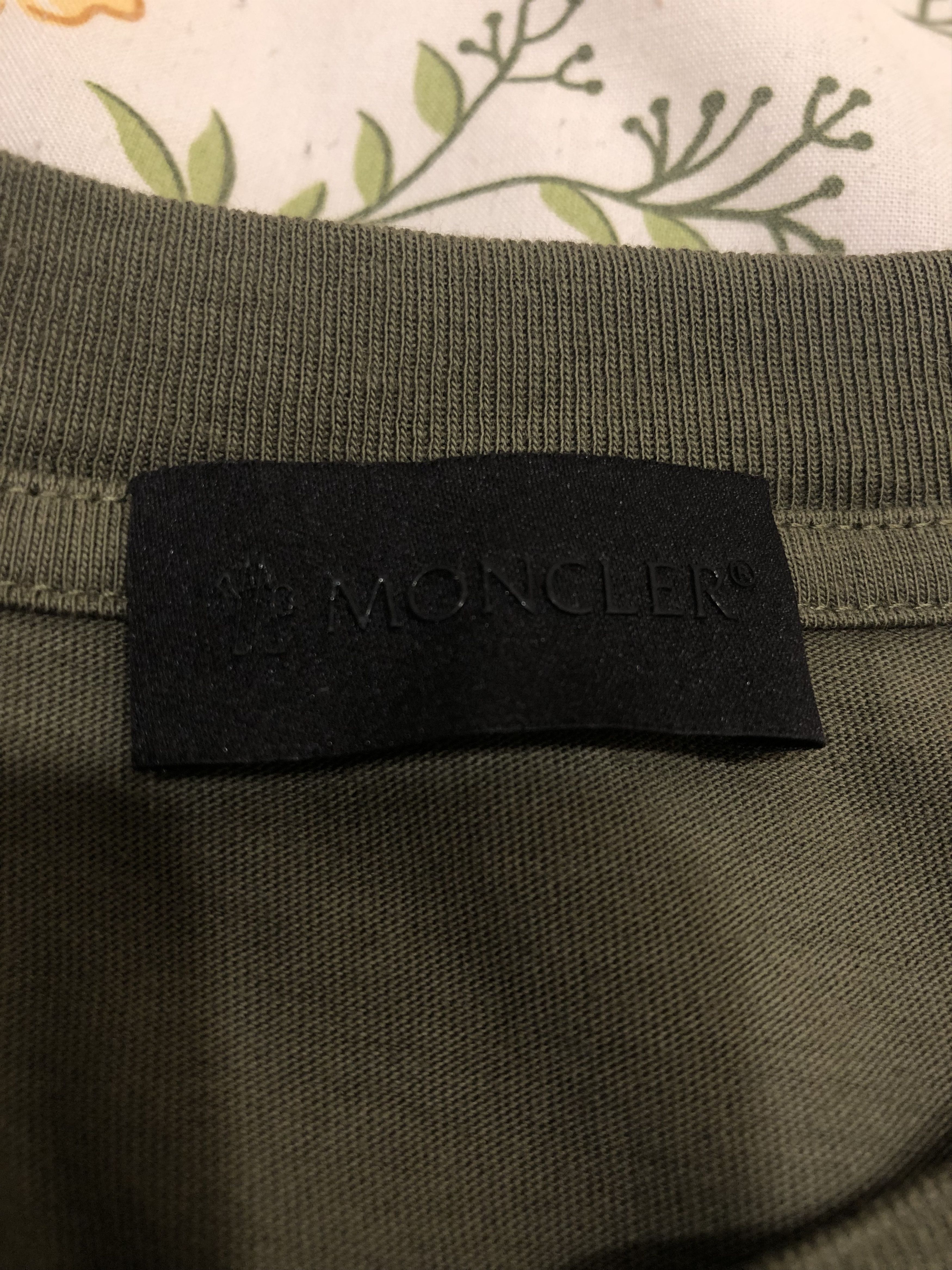 Moncler Monclear Logo Print Cotton Sweatshirt Green Size US M / EU 48-50 / 2 - 3 Thumbnail