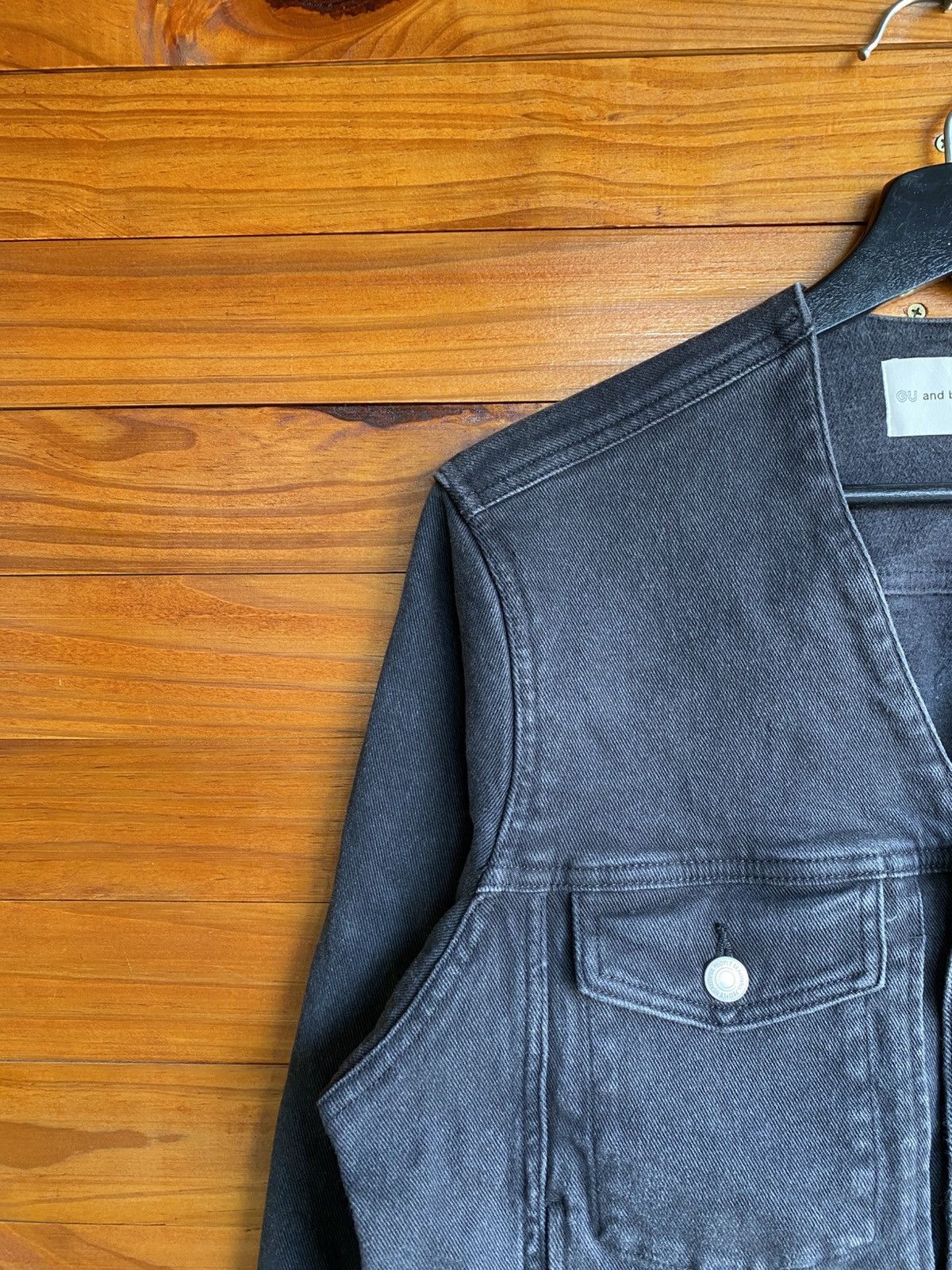 GU GU x Beautiful People Black Denim V-Neck Jacket Collab Size XL / US 12-14 / IT 48-50 - 11 Thumbnail