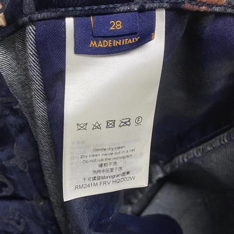 Louis Vuitton Louis Vuitton Black campfire print logo jeans 2502-Nextarr Size US 28 / EU 44 - 5 Thumbnail