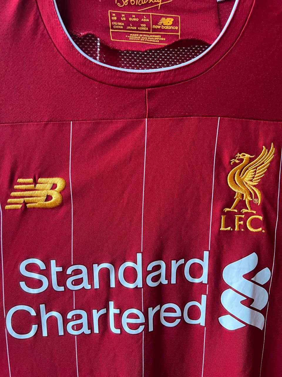 New Balance 2019/20 LIVERPOOL FC HOME SOCCER JERSEY FOOTBALL SHIRT SZ M Size US M / EU 48-50 / 2 - 5 Thumbnail