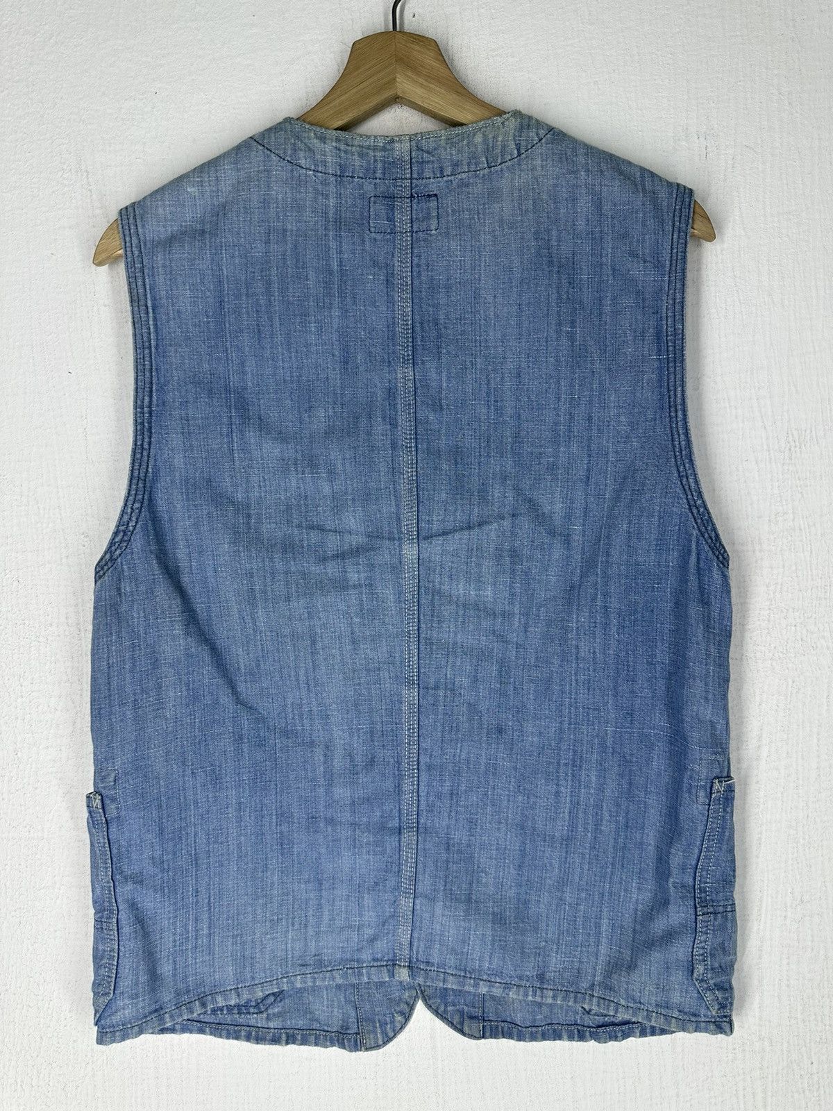Blue Blue Japan H.R. Market Blue Blue Vest Denim Vest Size US S / EU 44-46 / 1 - 7 Thumbnail
