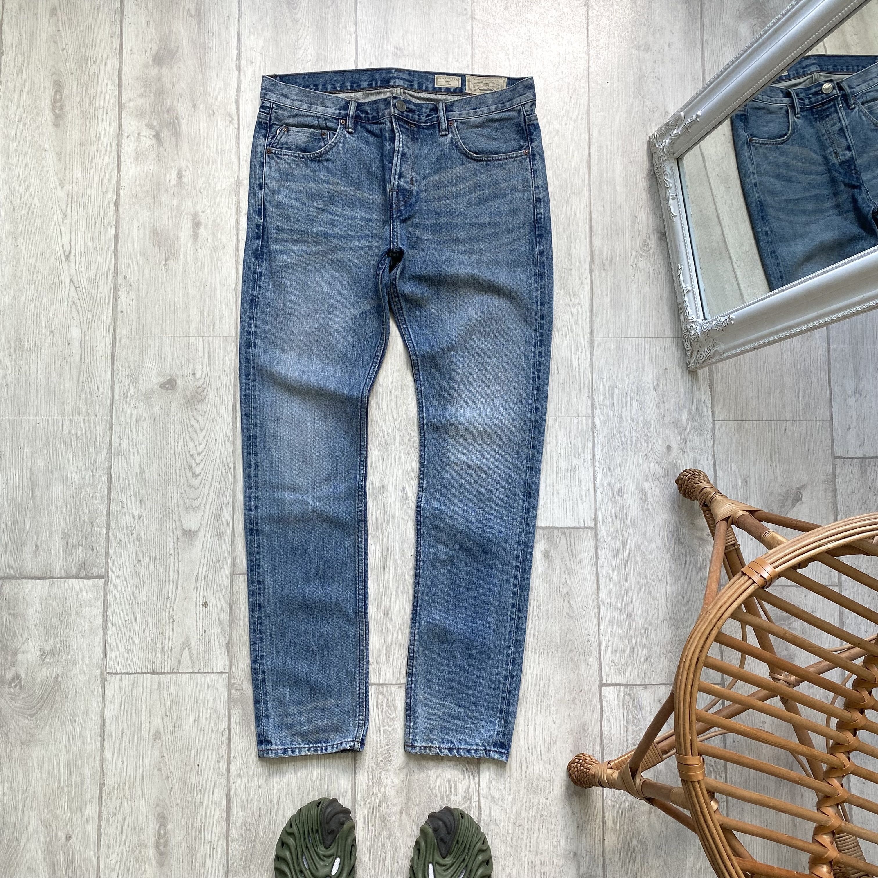 Allsaints Luxury ALLSAINT japanese Selvage jeans slim Denim pants Size US 34 / EU 50 - 1 Thumbnail
