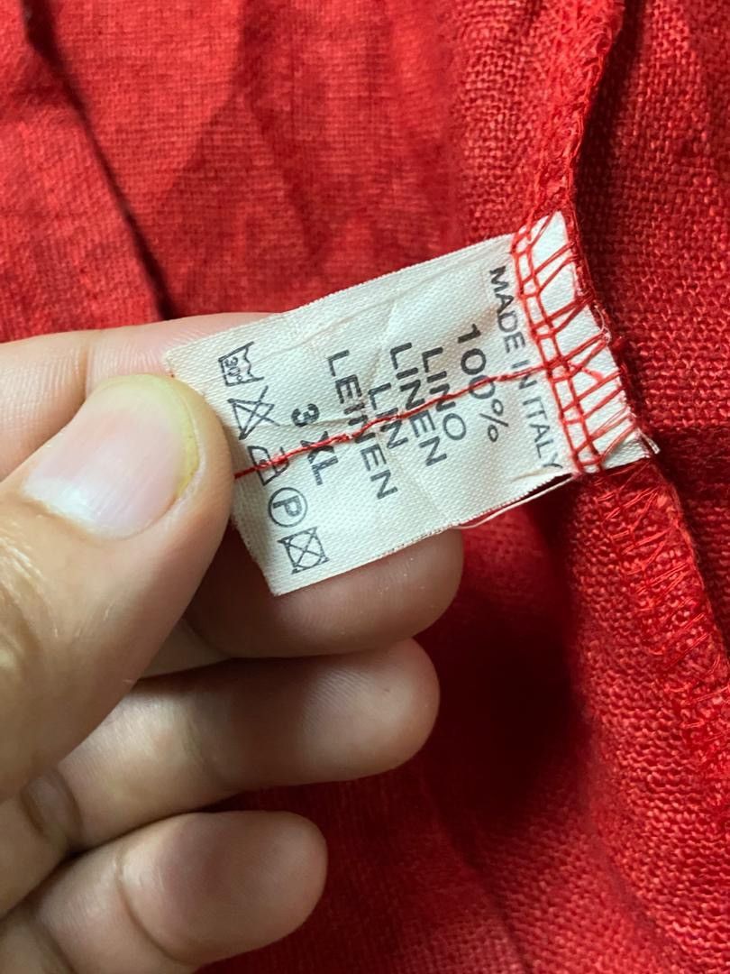 Japanese Brand Sarah Santos Linen Hem Tank Top (180) Size M / US 6-8 / IT 42-44 - 4 Thumbnail
