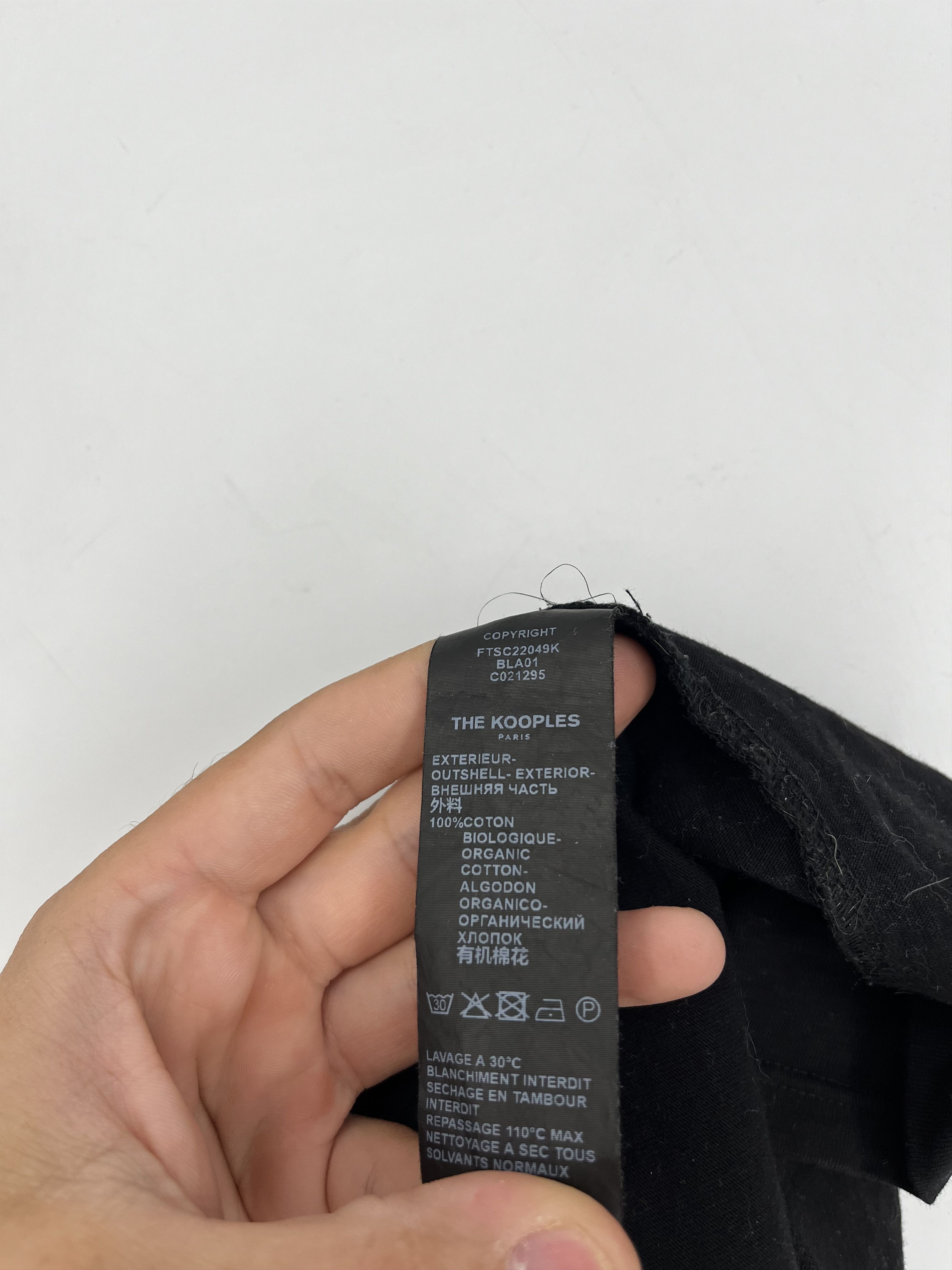 The Kooples The Kooples Shirt Woman's Small Black Cotton Crew Neck Short Size S / US 4 / IT 40 - 6 Thumbnail