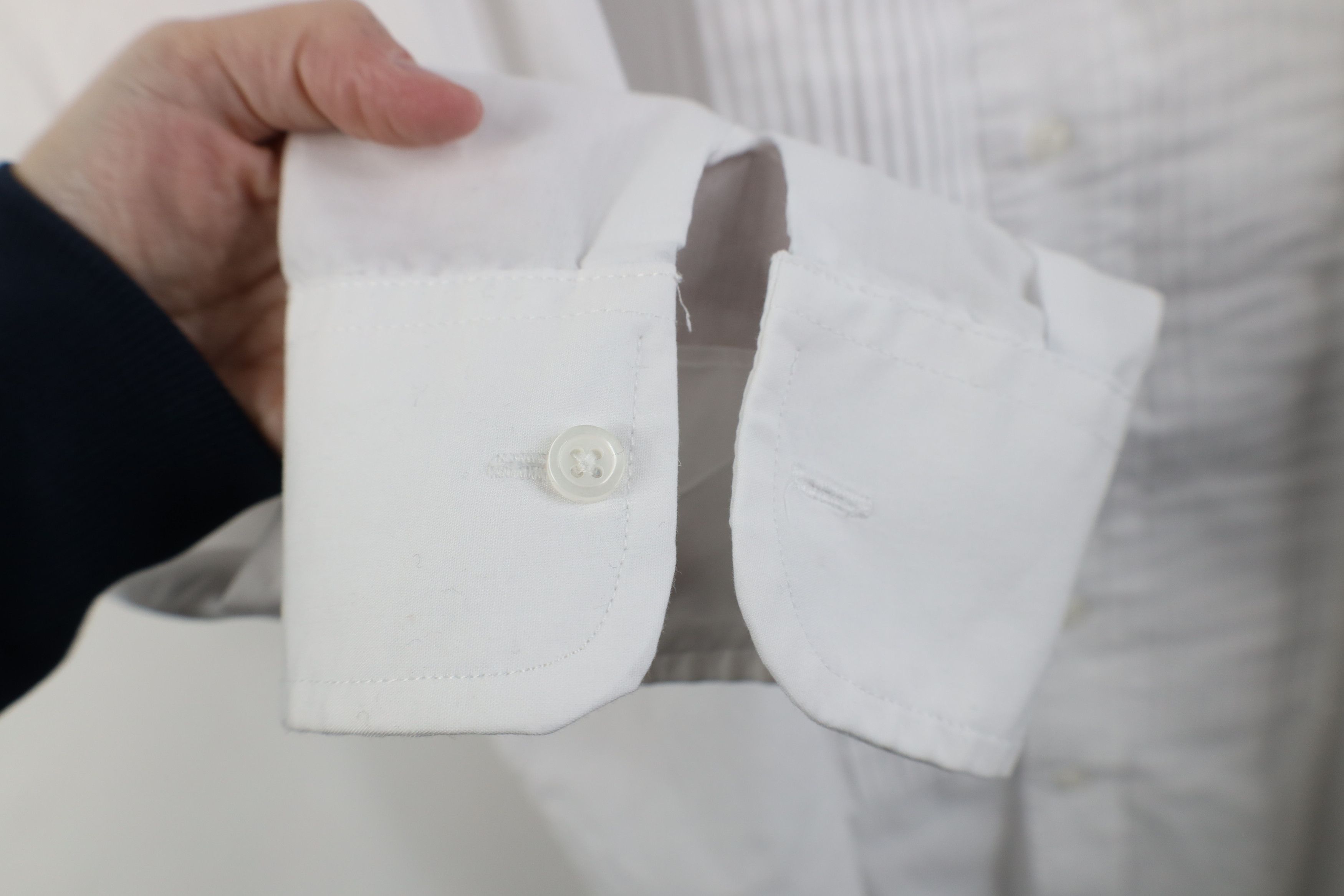 Vintage Vintage 90s Streetwear Formal Tuxedo Button Shirt White Size US XXL / EU 58 / 5 - 8 Thumbnail