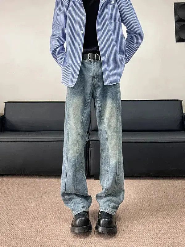 Japanese Brand Retro wide leg high street micro flared jeans Size US 32 / EU 48 - 1 Thumbnail