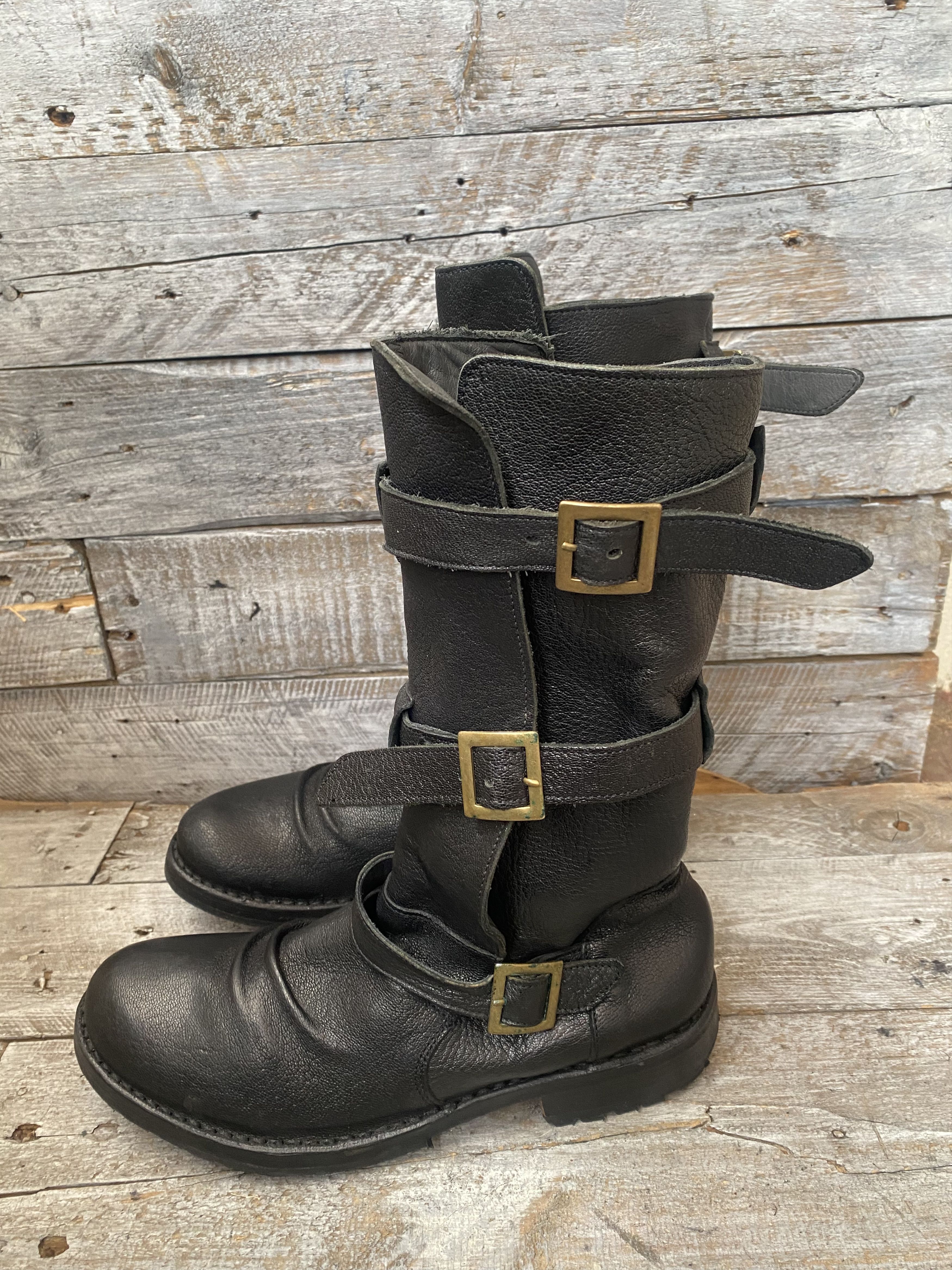 Fiorentini + Baker Fiorentini + baker distressed moto distressed boots sz39 Size US 8.5 / IT 38.5 - 8 Thumbnail