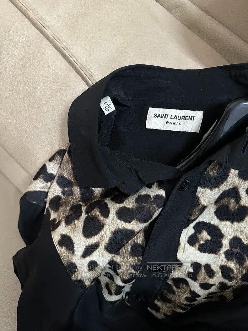 Saint Laurent Paris Saint Laurent Paris size 39 Leopard Print Shirt Size US S / EU 44-46 / 1 - 4 Thumbnail